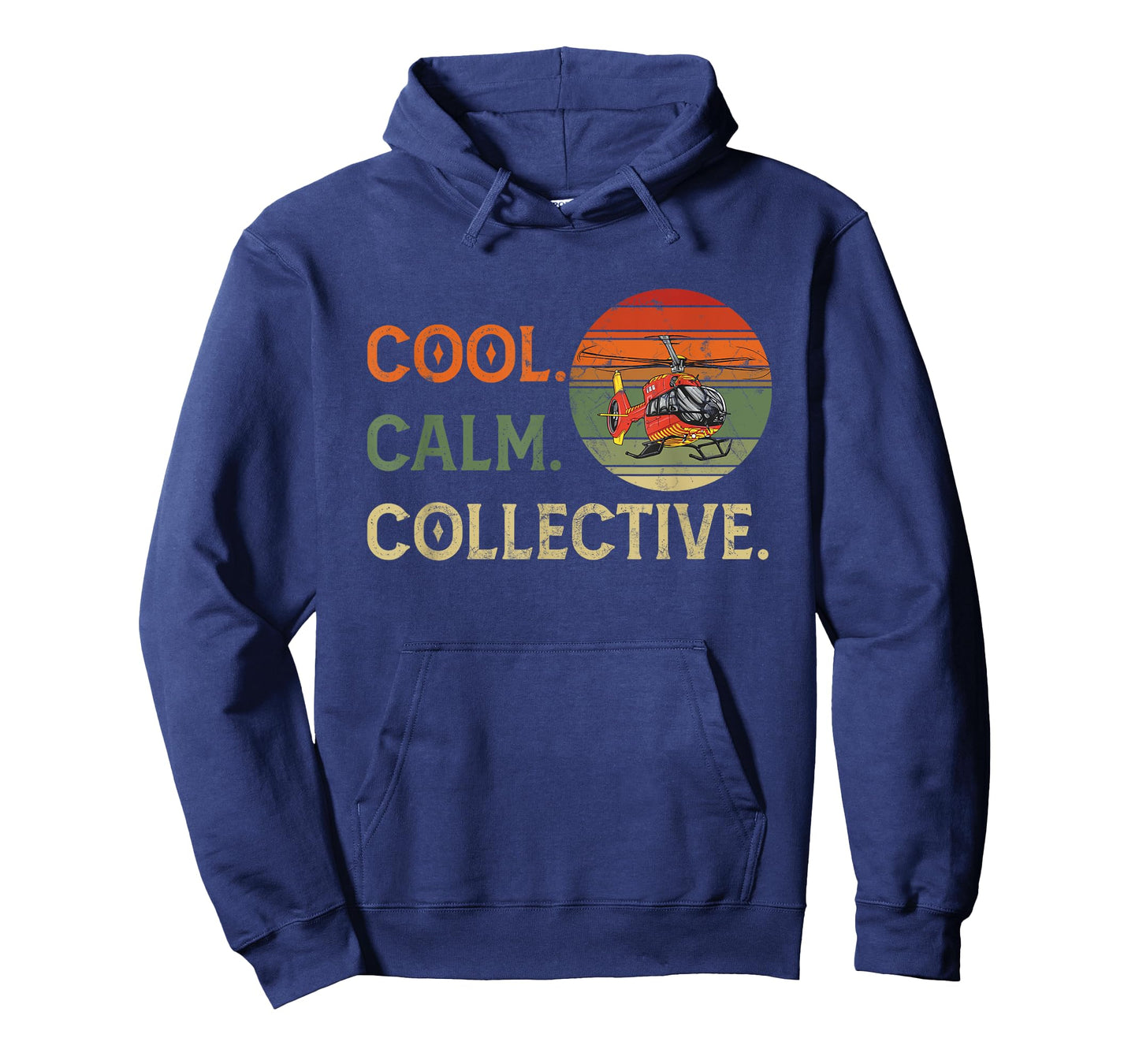 Cool Calm Collective for Helicopter Pilots Vintage Sunset T-Shirt
