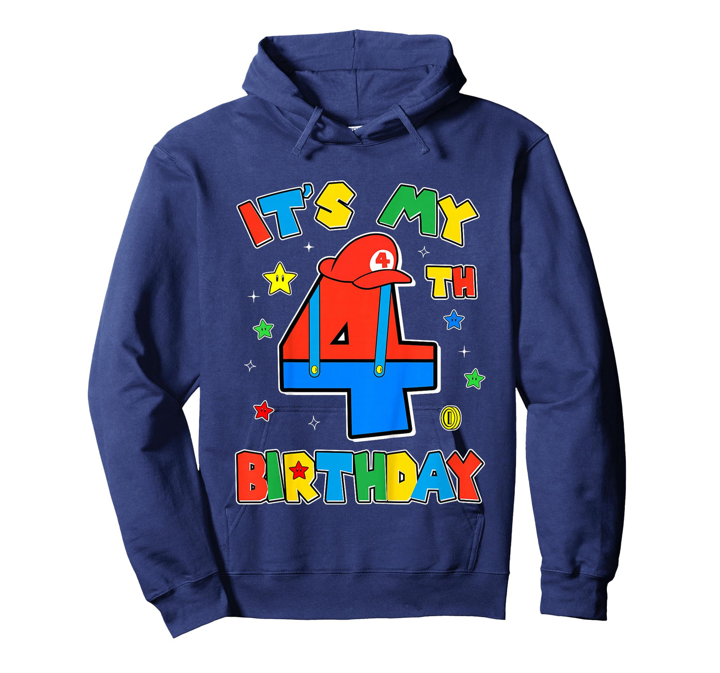 Kids 4th Birthday Boy Super Gamer Gaming Theme B-day Party Boys T-Shirt