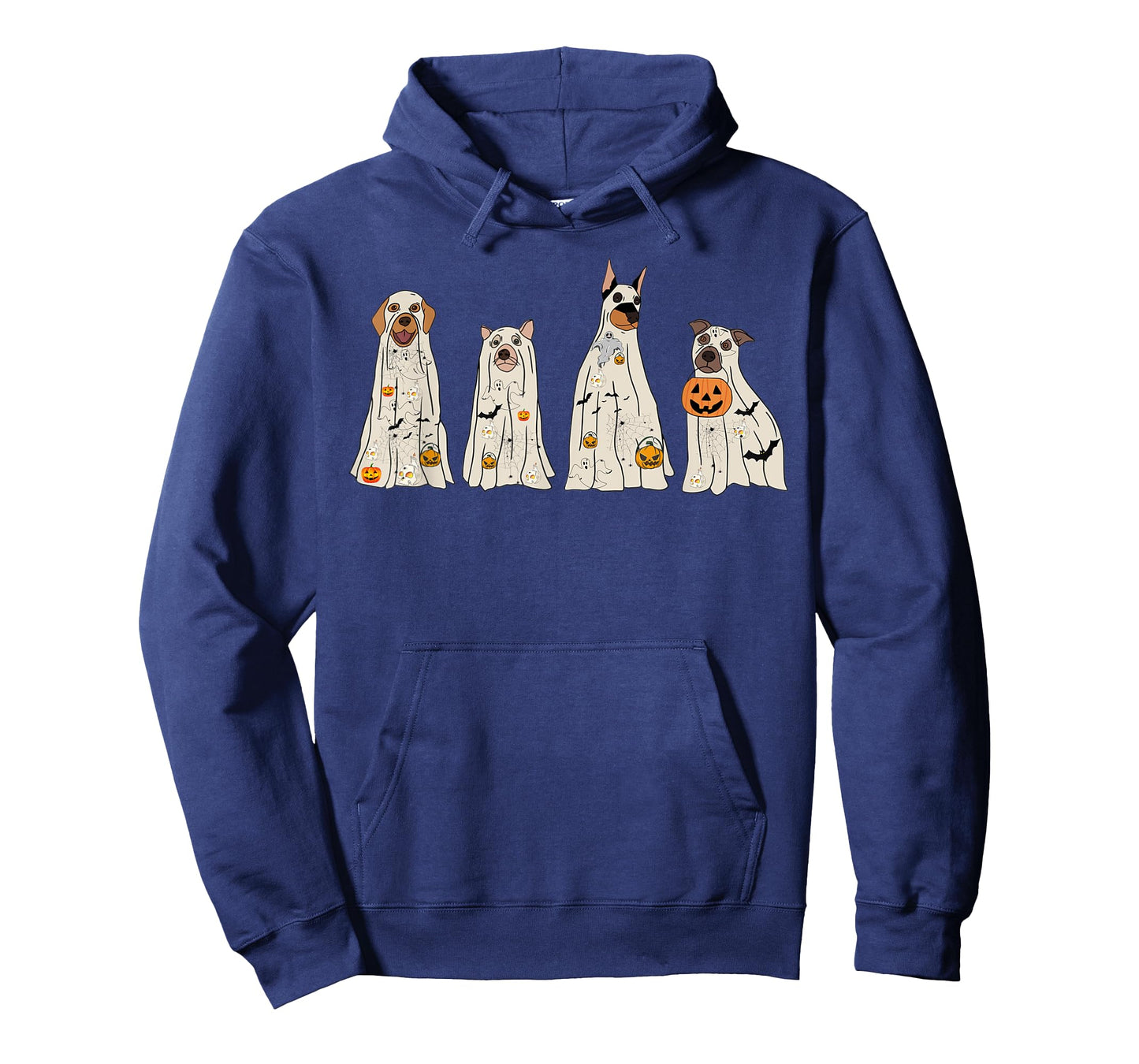 Halloween Ghost Dogs, Dog Treat Or Treating Pumpkin Funny T-Shirt