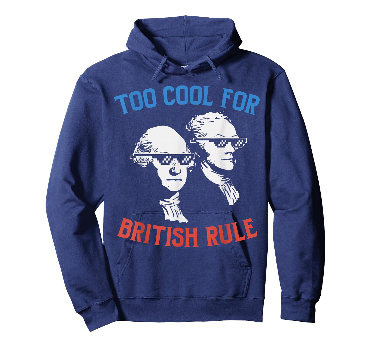 British Rule Funny Washington Hamilton 4th of July Men Women T-Shirt Small