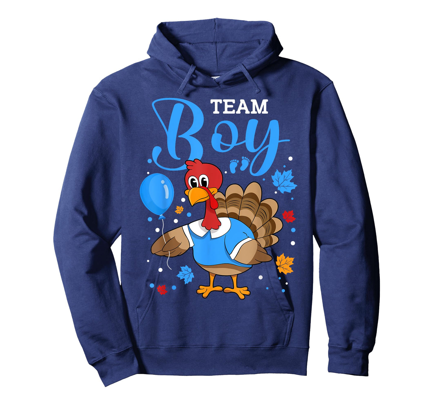 Team Boy Gender Reveal Baby Announcement Thanksgiving T-Shirt