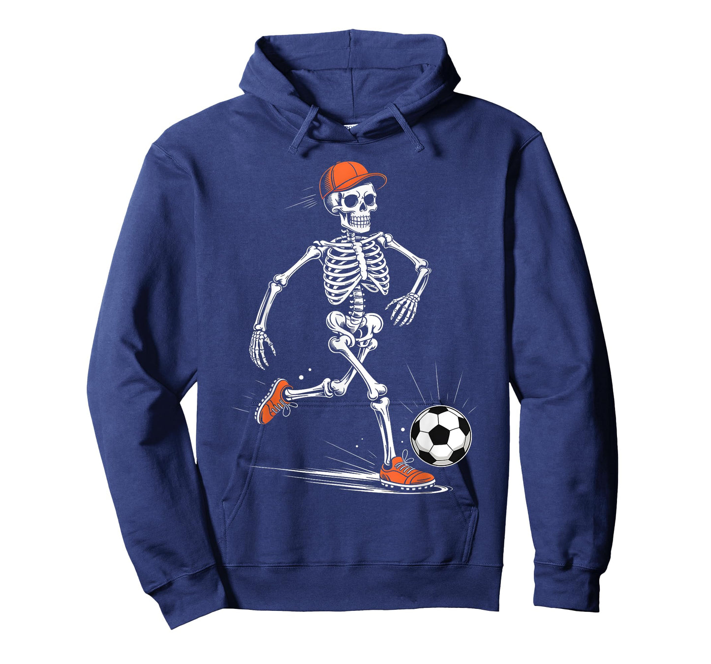 Funny Skeleton Soccer Men Boys Kids Halloween Costume T-Shirt