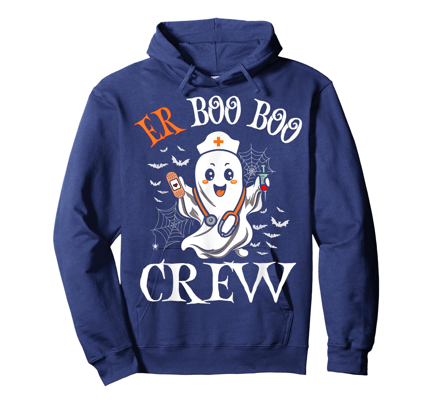 ER Nurse Boo Crew Vintage Halloween Emergency Room Nurse T-Shirt