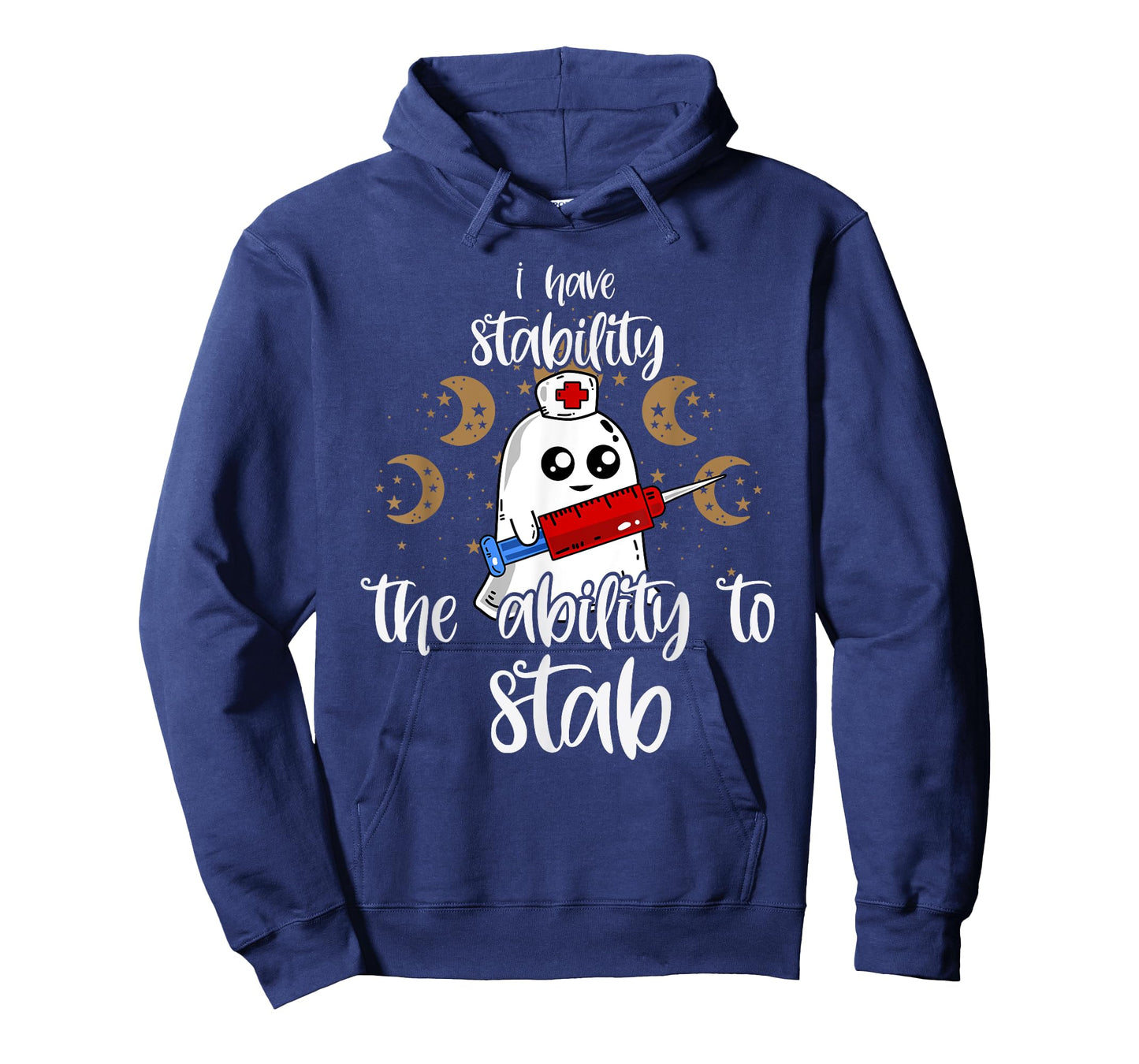 I Have Stability The Ability To Stab Ghost Nurse Halloween T-Shirt
