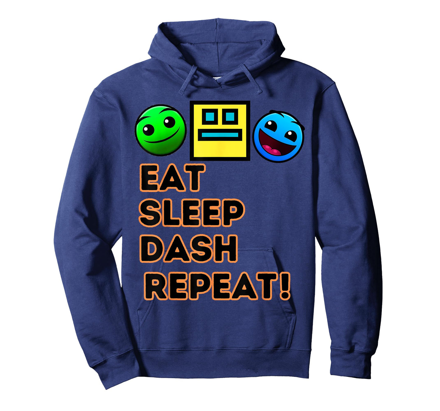 Eat Sleep Dash Repeat Video Game Geometry Video Gamer T-Shirt