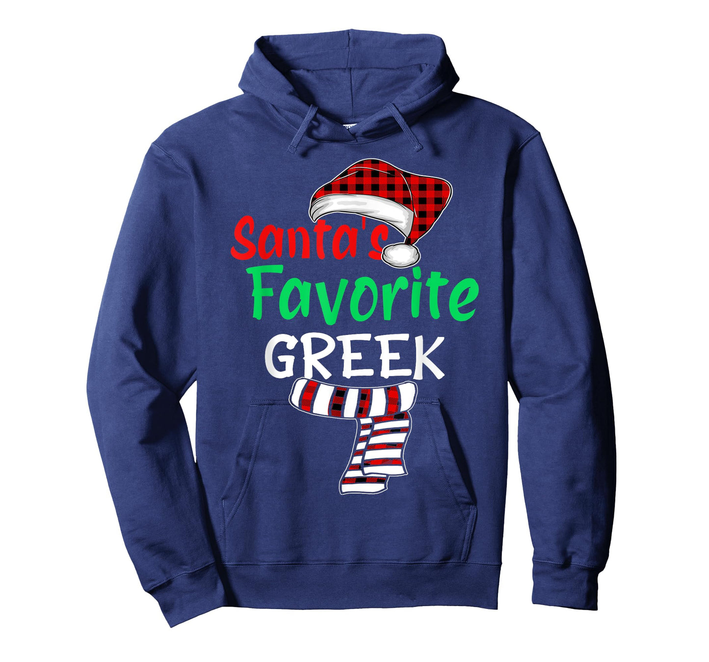 Christmas Pajamas Santa Claus Shirt, Santa's Favorite Greek T-Shirt