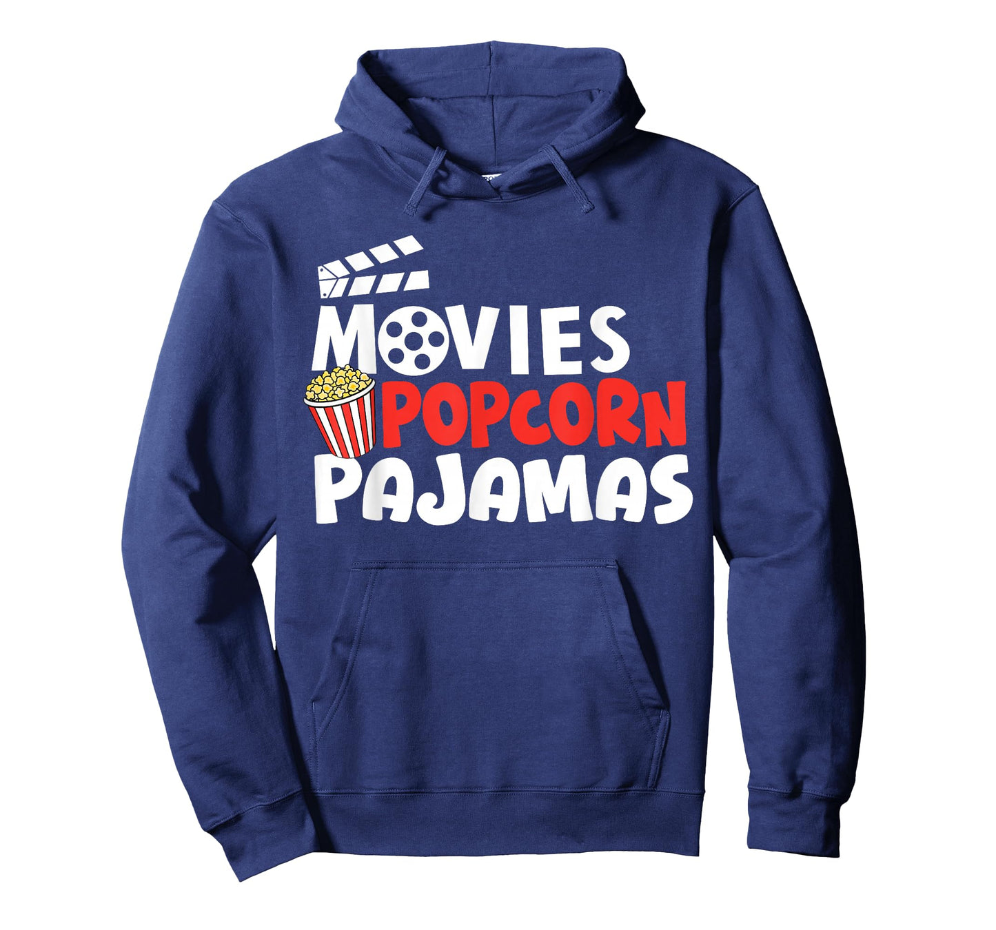 Movies Popcorn And Pajamas Popcorn Movie Night T-Shirt