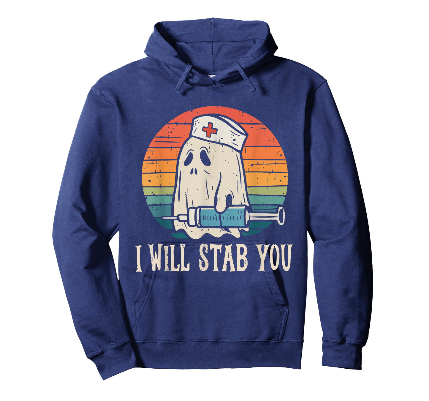 I Will Stab You Ghost Nurse Halloween Nursing RN LPN CNA ICU T-Shirt