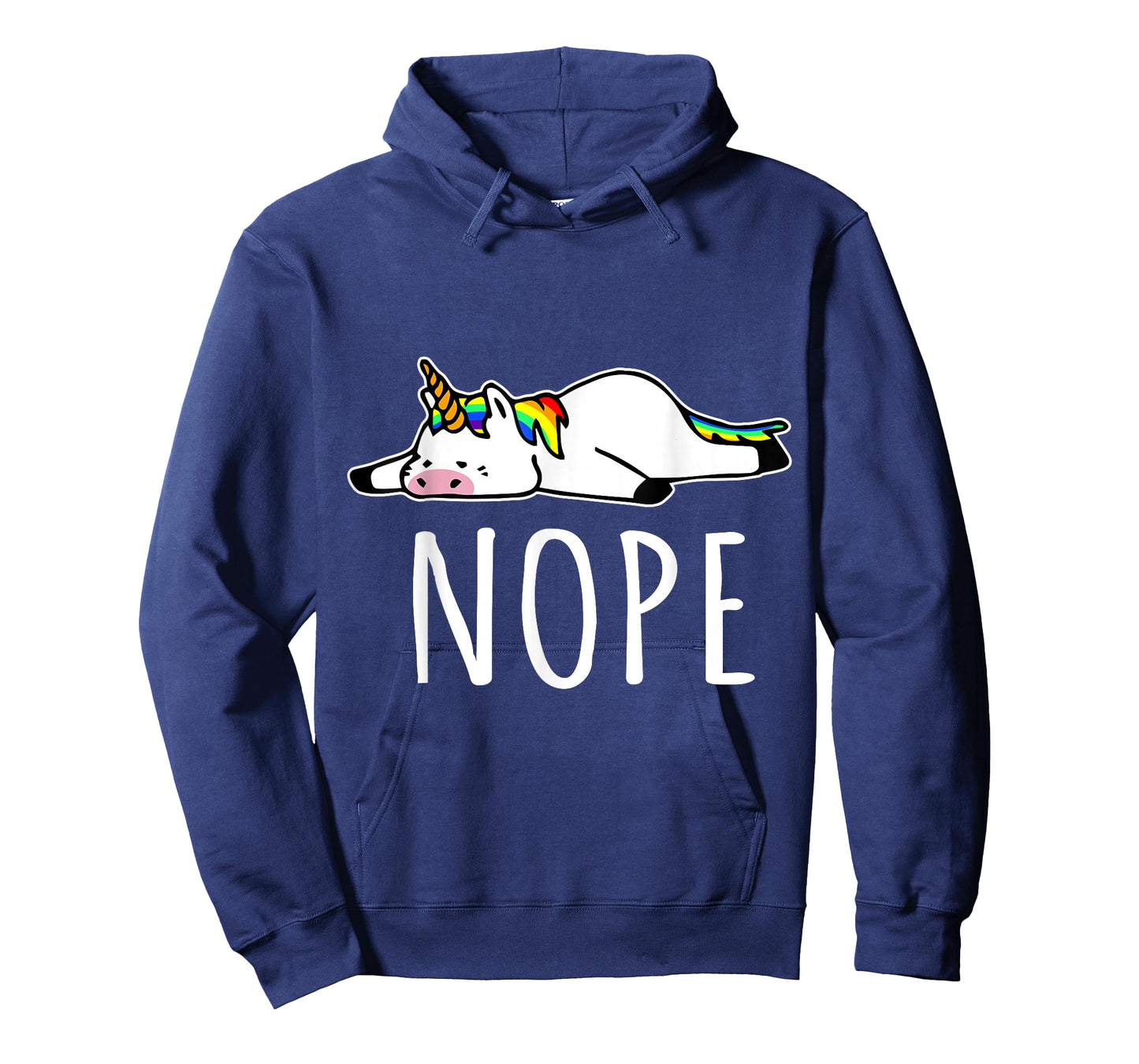 Nope Unicorn T-Shirt Nah Not Gonna Do It, Funny Lazy Gift T-Shirt