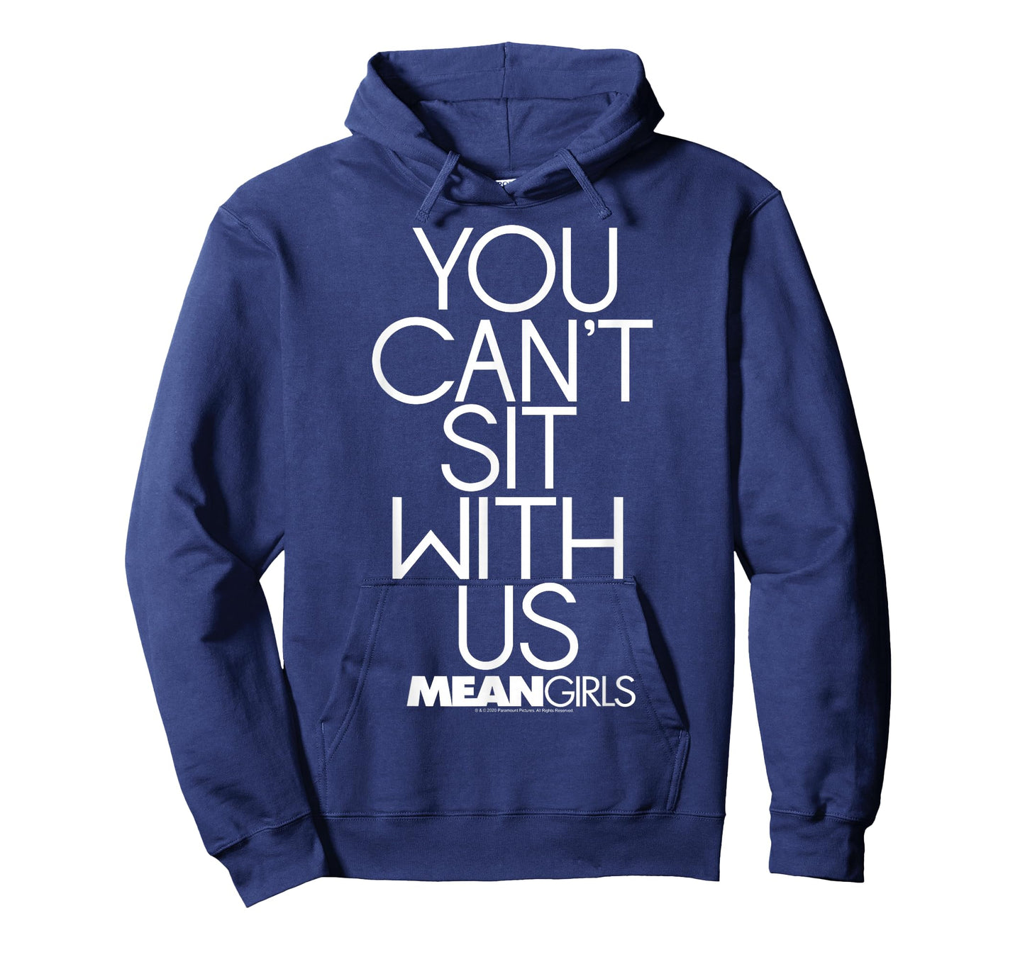 Mean Girls You Can't Sit with Us Center Stacked Text T-Shirt