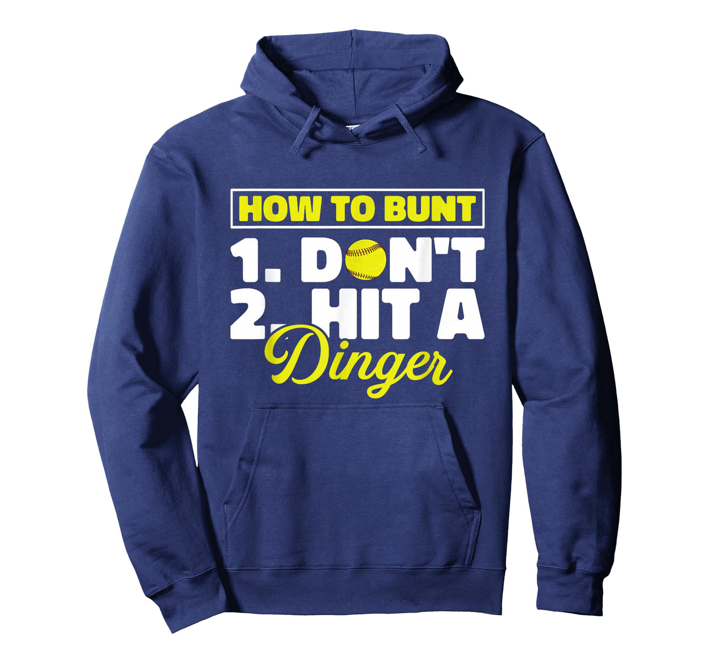 Funny Softball Pitcher Batter How To Bunt Dont Hit A Dinger T-Shirt