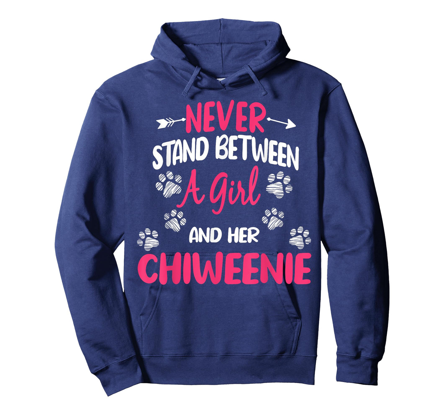 Never Stand Between A Girl And Her Chiweenie Dog Lover T-Shirt