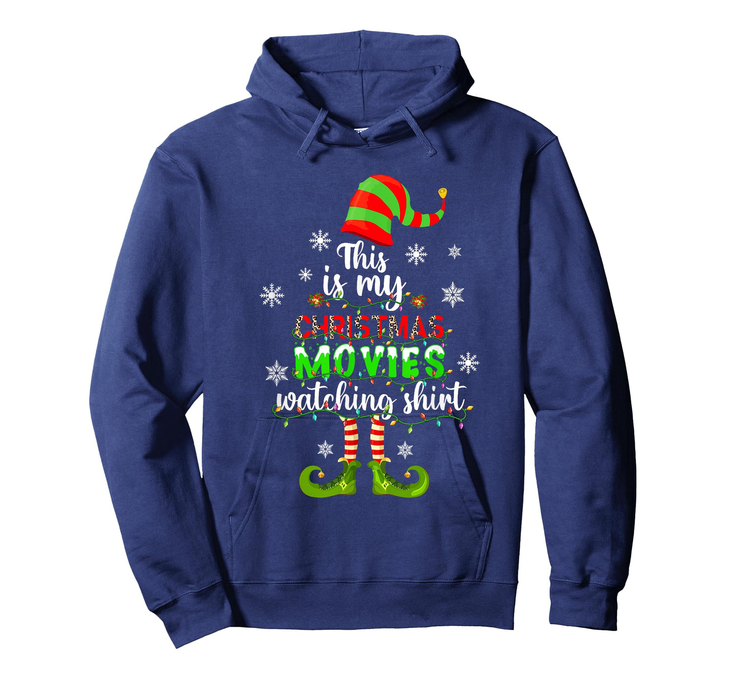This Is My Christmas Movies Watching Shirt Xmas Elf Ornament T-Shirt
