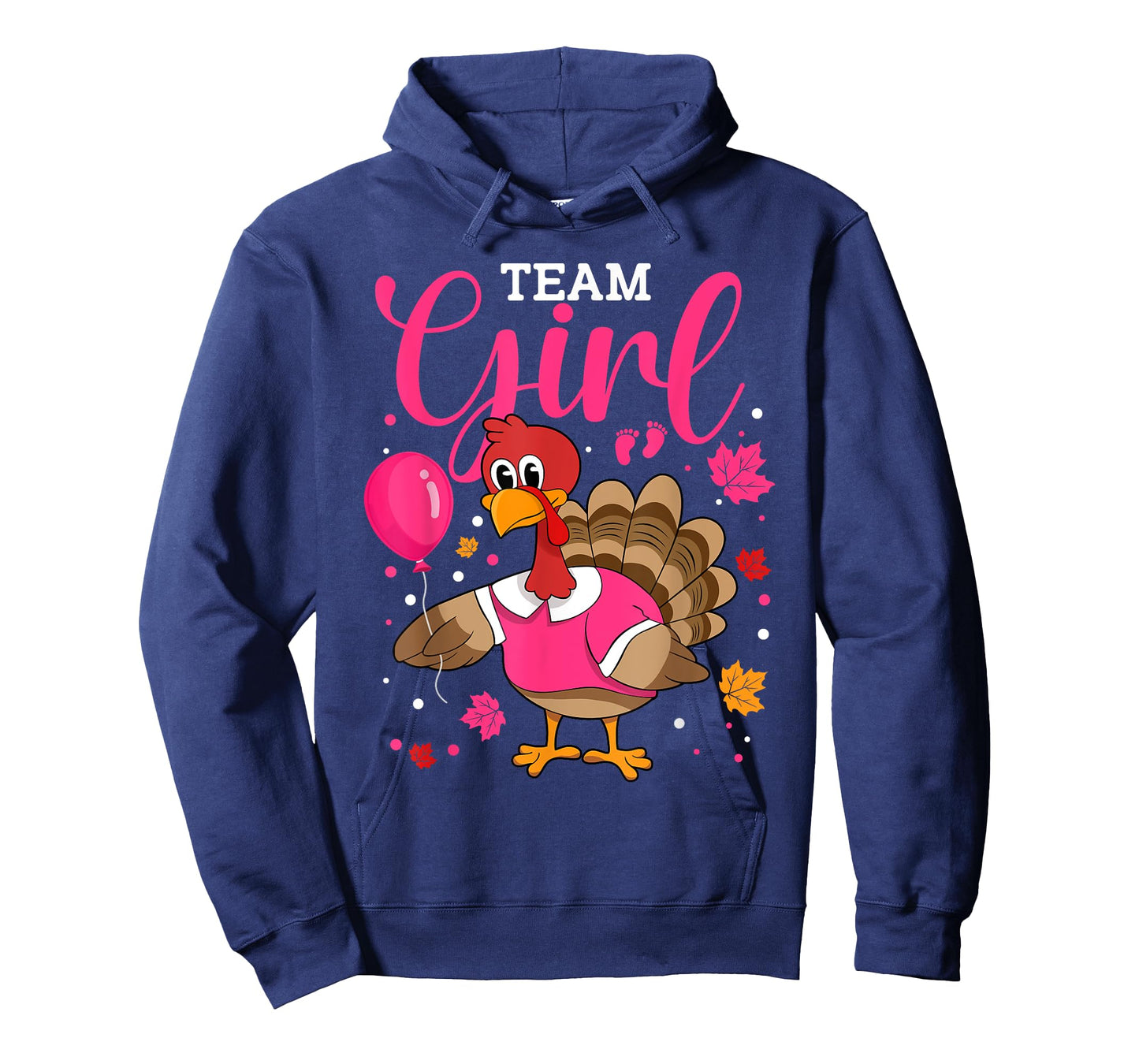 Team Girl Gender Reveal Baby Announcement Thanksgiving T-Shirt