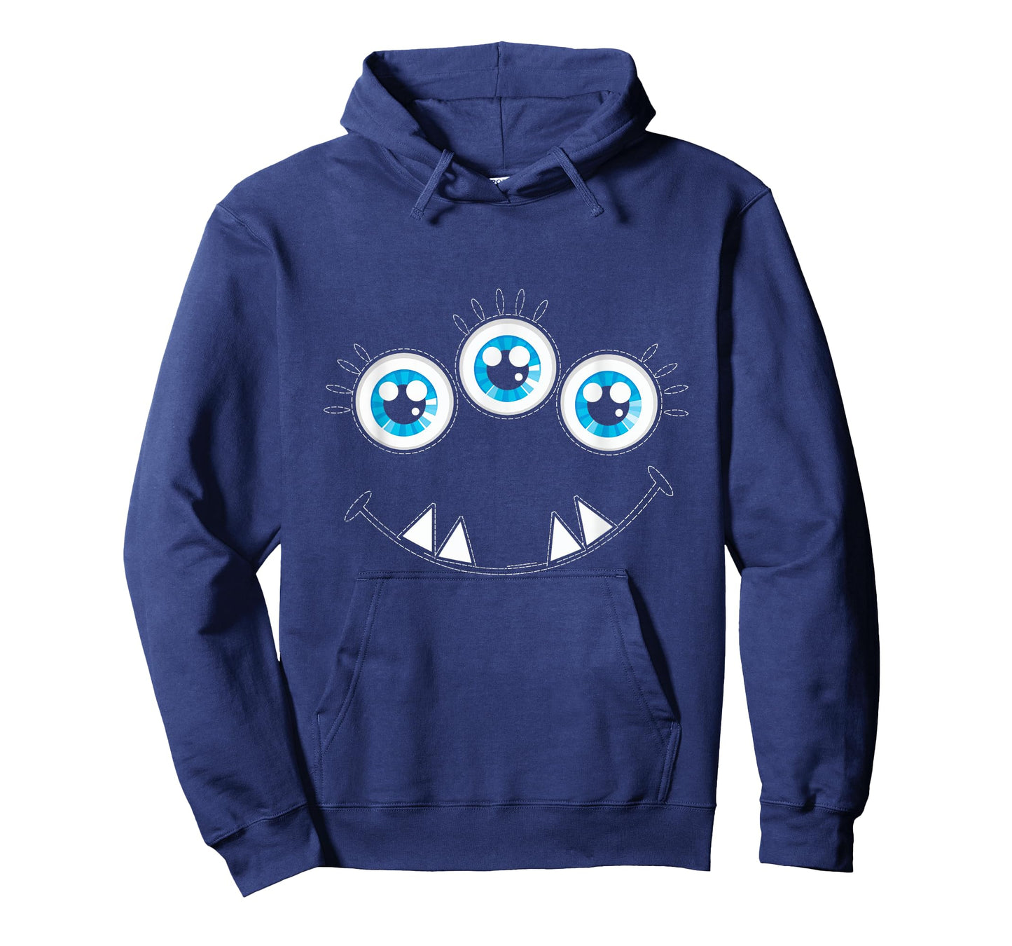 Three Eyed Monster Face Cute Halloween Fun Kids Adults T-Shirt
