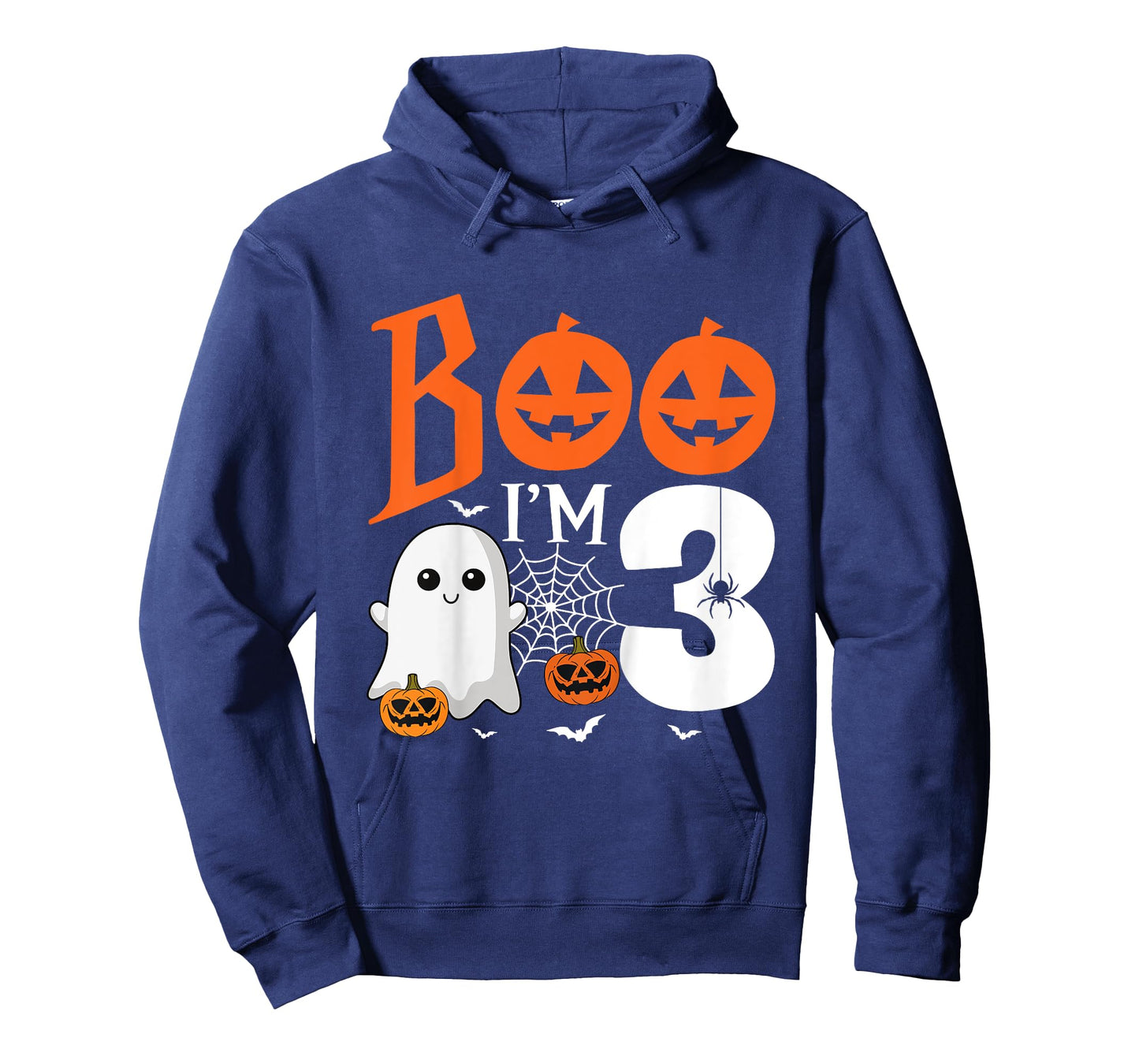 Kids Boo I'm 3 Yr Old 3rd Birthday Halloween Girl Boy Costume T-Shirt