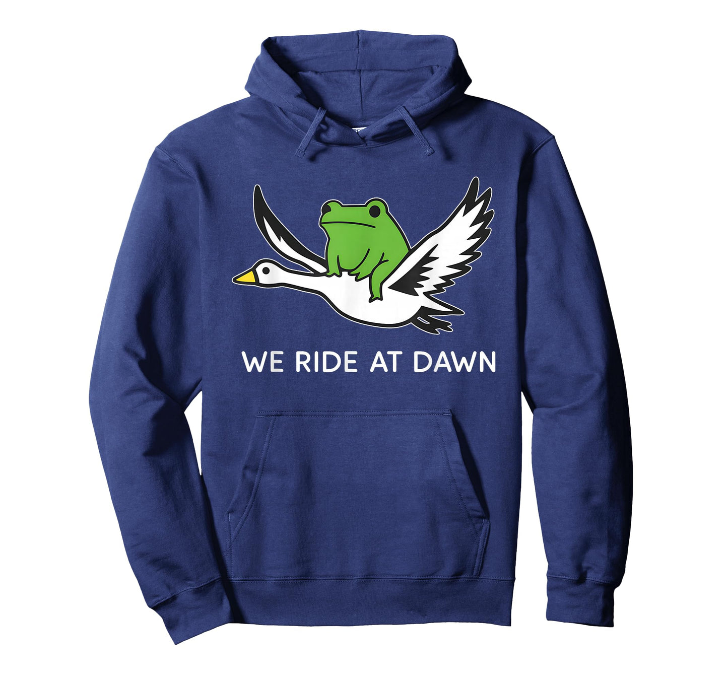 We Ride at Dawn Funny Frog Riding Goose Meme Animal T-Shirt