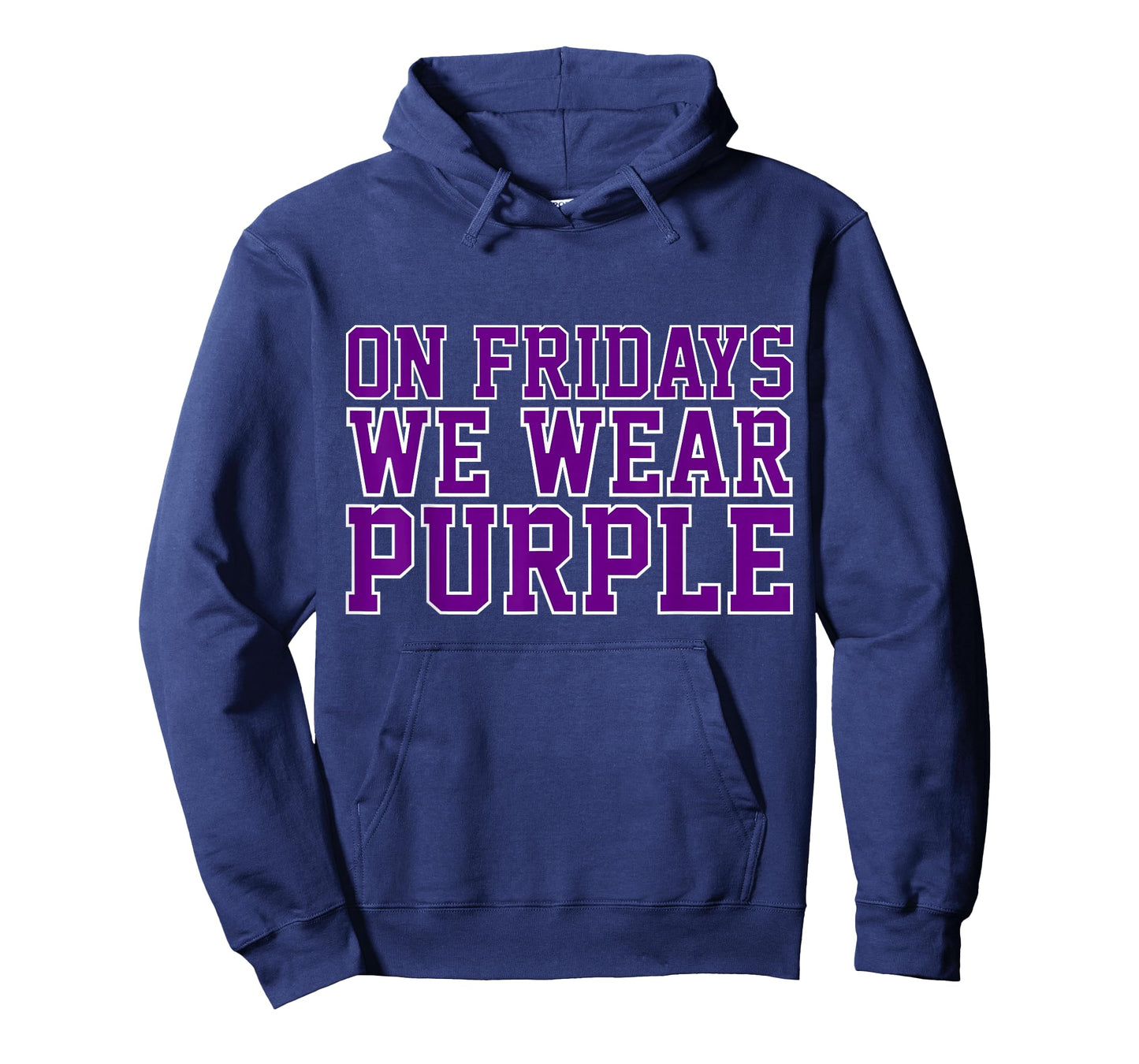 On Fridays We Wear Purple High School Football Team Pride T-Shirt