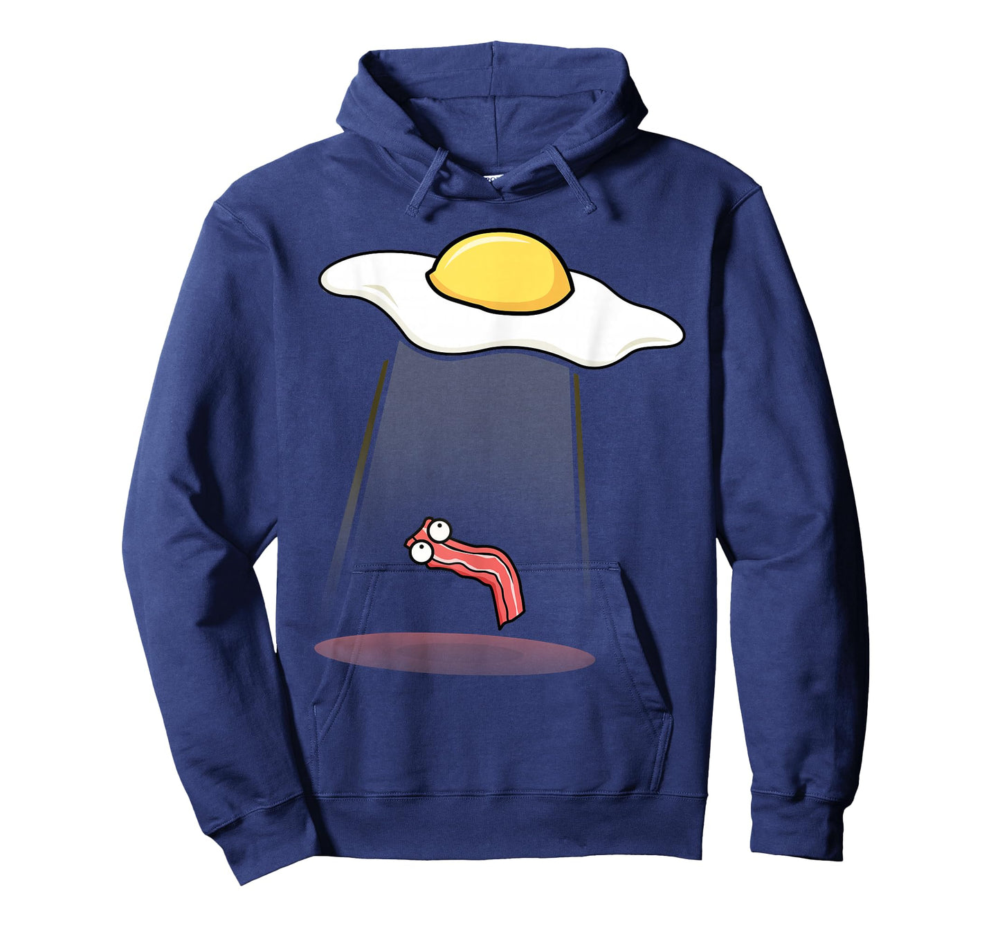 Bacon Kidnapping Bacon Funny Alien UFO Breakfast Galaxy T-Shirt