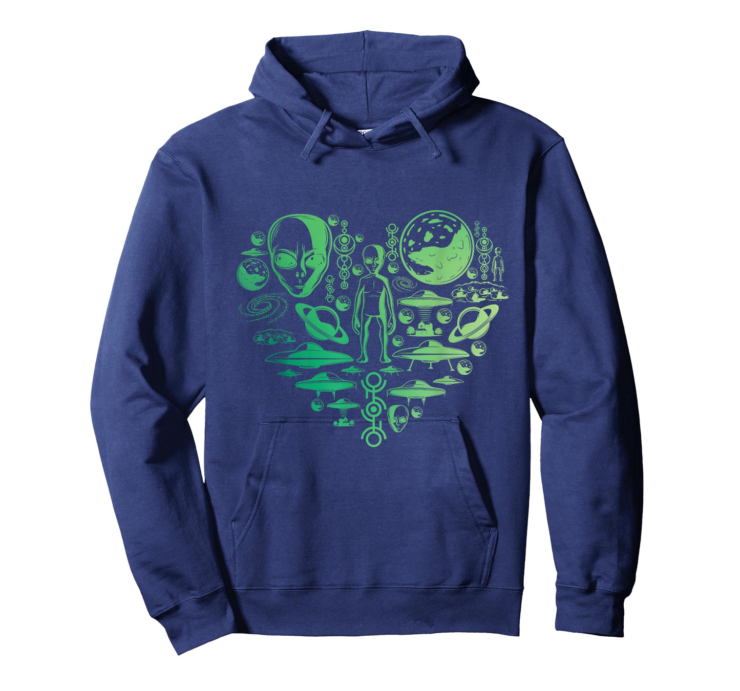 Aliens UFO Enthusiast lovers heart men women kids Abduction T-Shirt