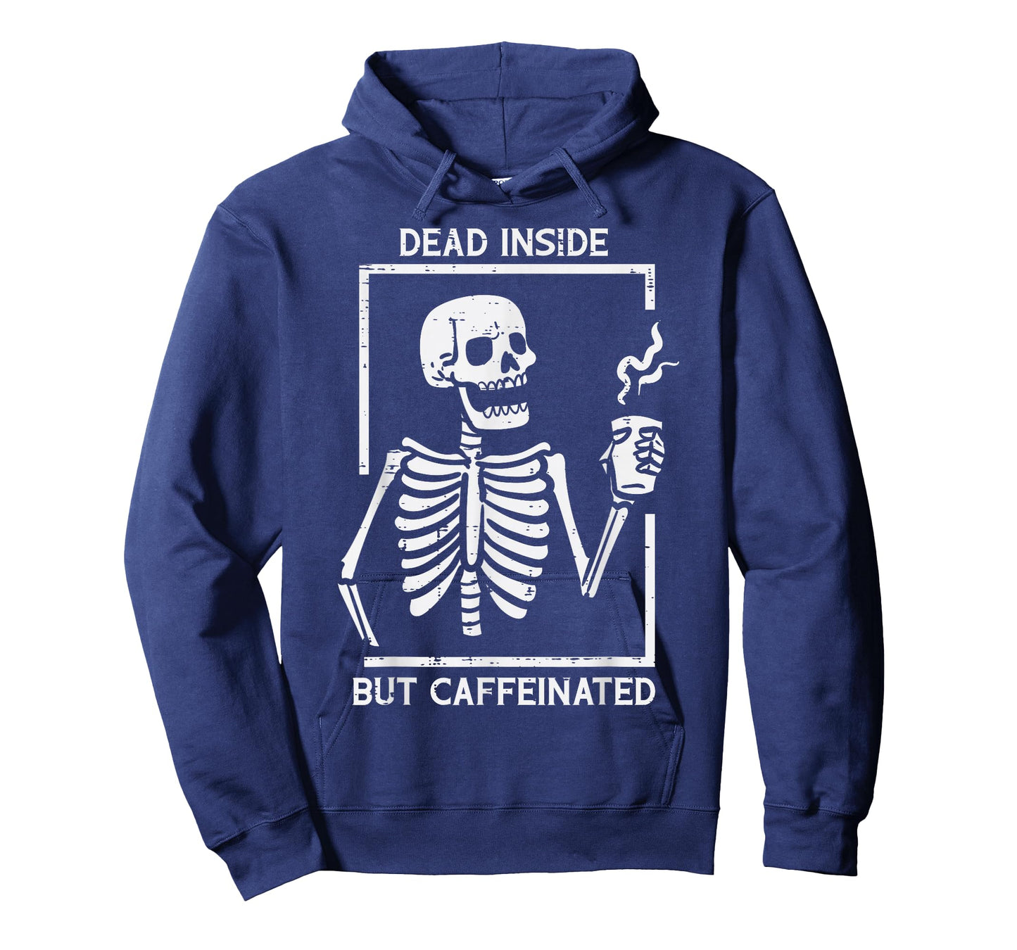 Halloween Skeleton Dead Inside Caffeinated Costume Men Women T-Shirt