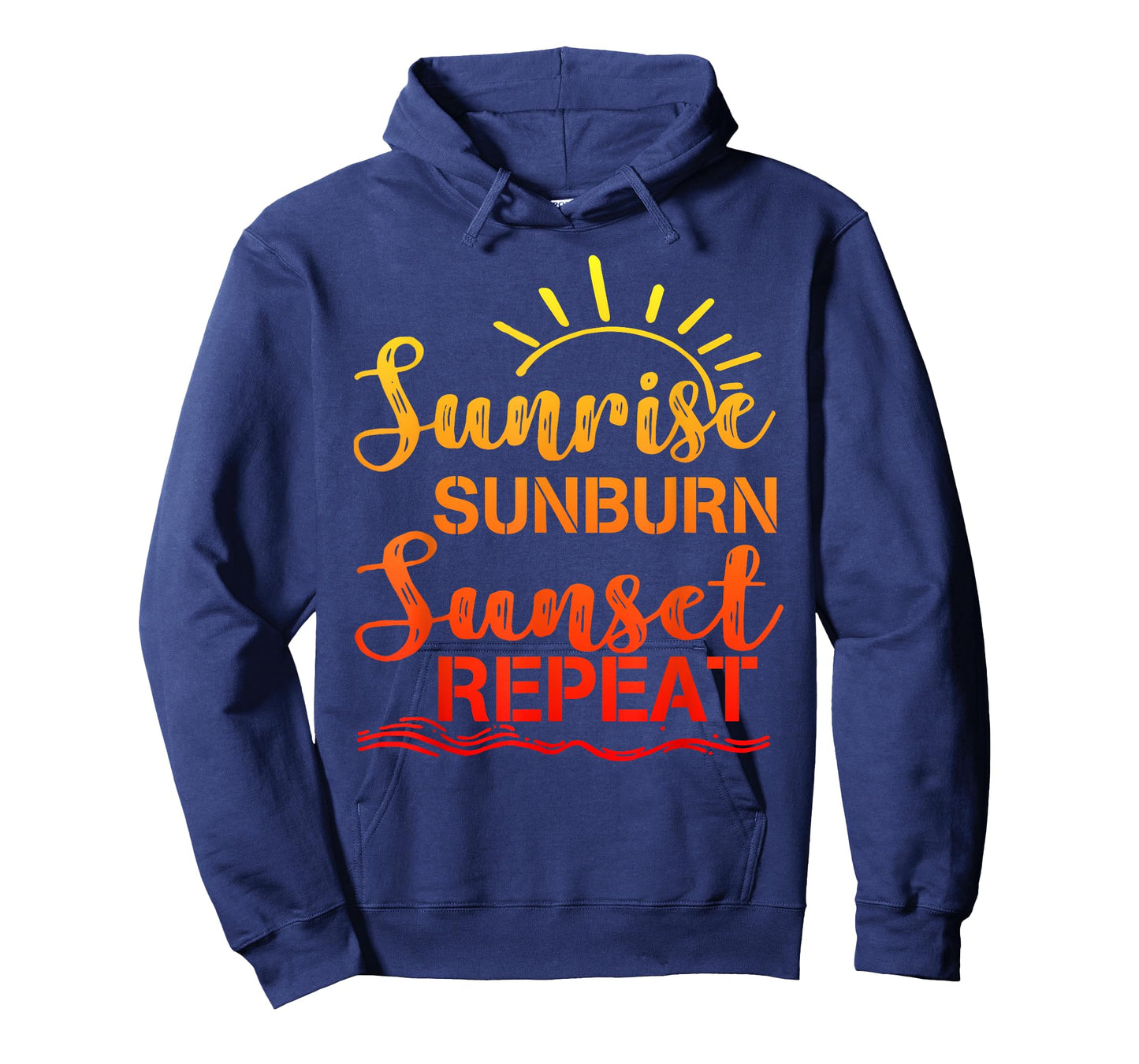 Sunrise Sunburn Sunset Repeat Retro Summer Men Women Girls Kids T-Shirt
