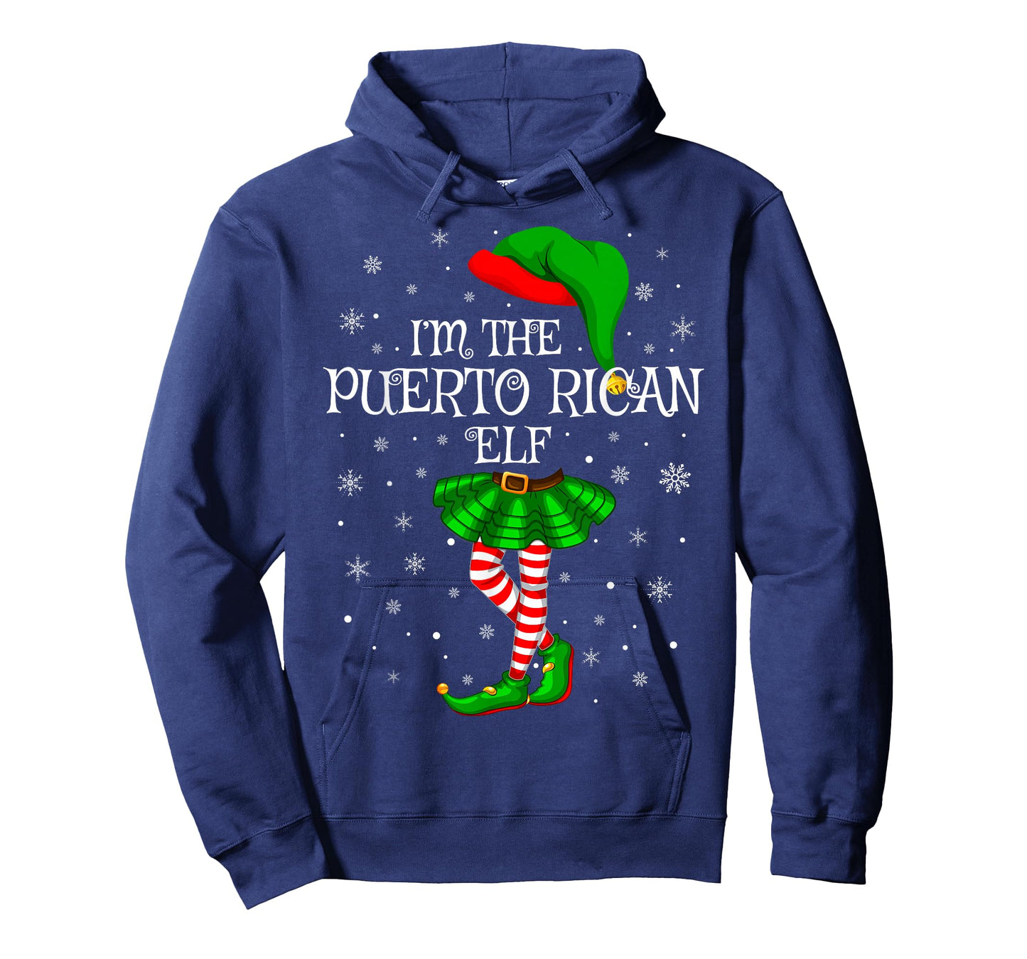 Puerto Rican Elf Christmas Family Group Women Girls Xmas T-Shirt