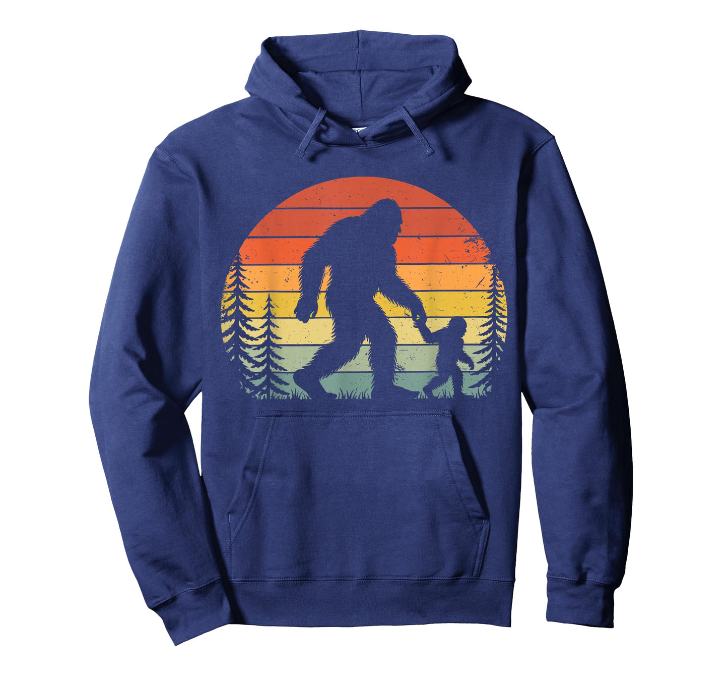 Retro Vintage Bigfoot Dad Fathers Day Father Son Matching T-Shirt