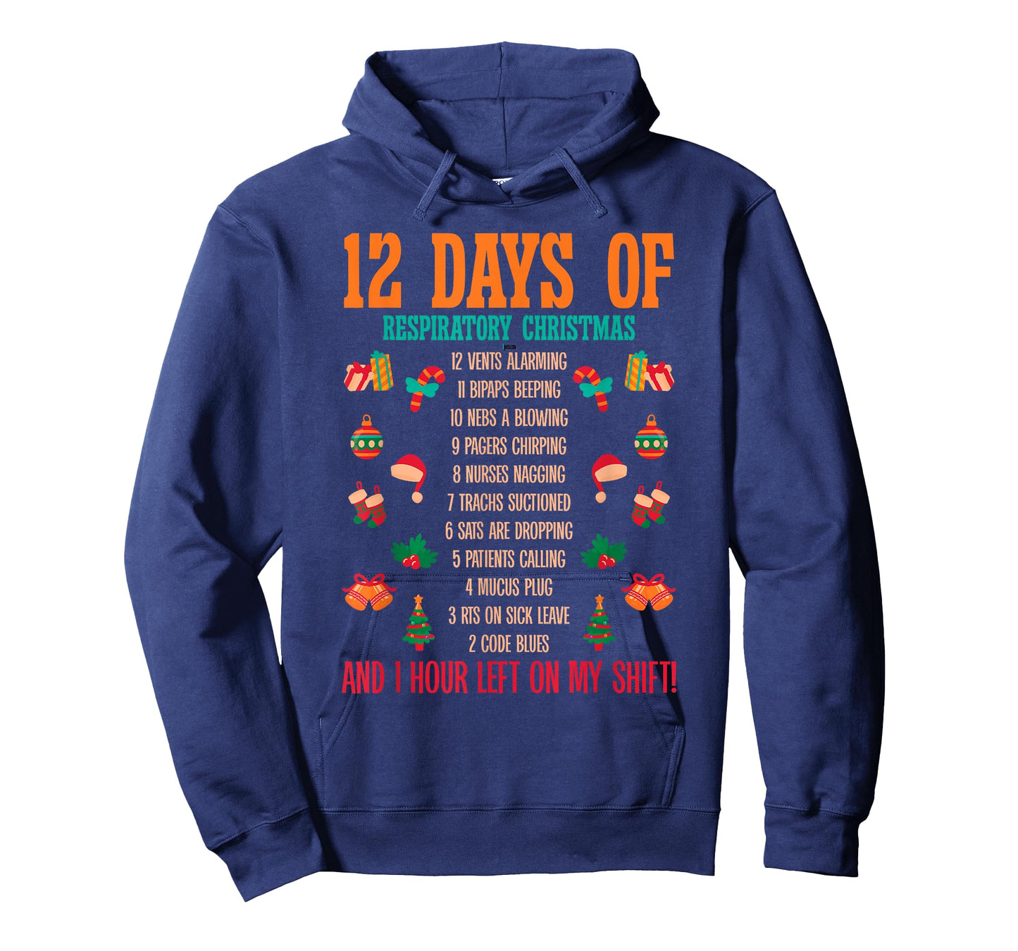 12 Days Of Respiratory Therapist Christmas RT Therapy Xmas T-Shirt