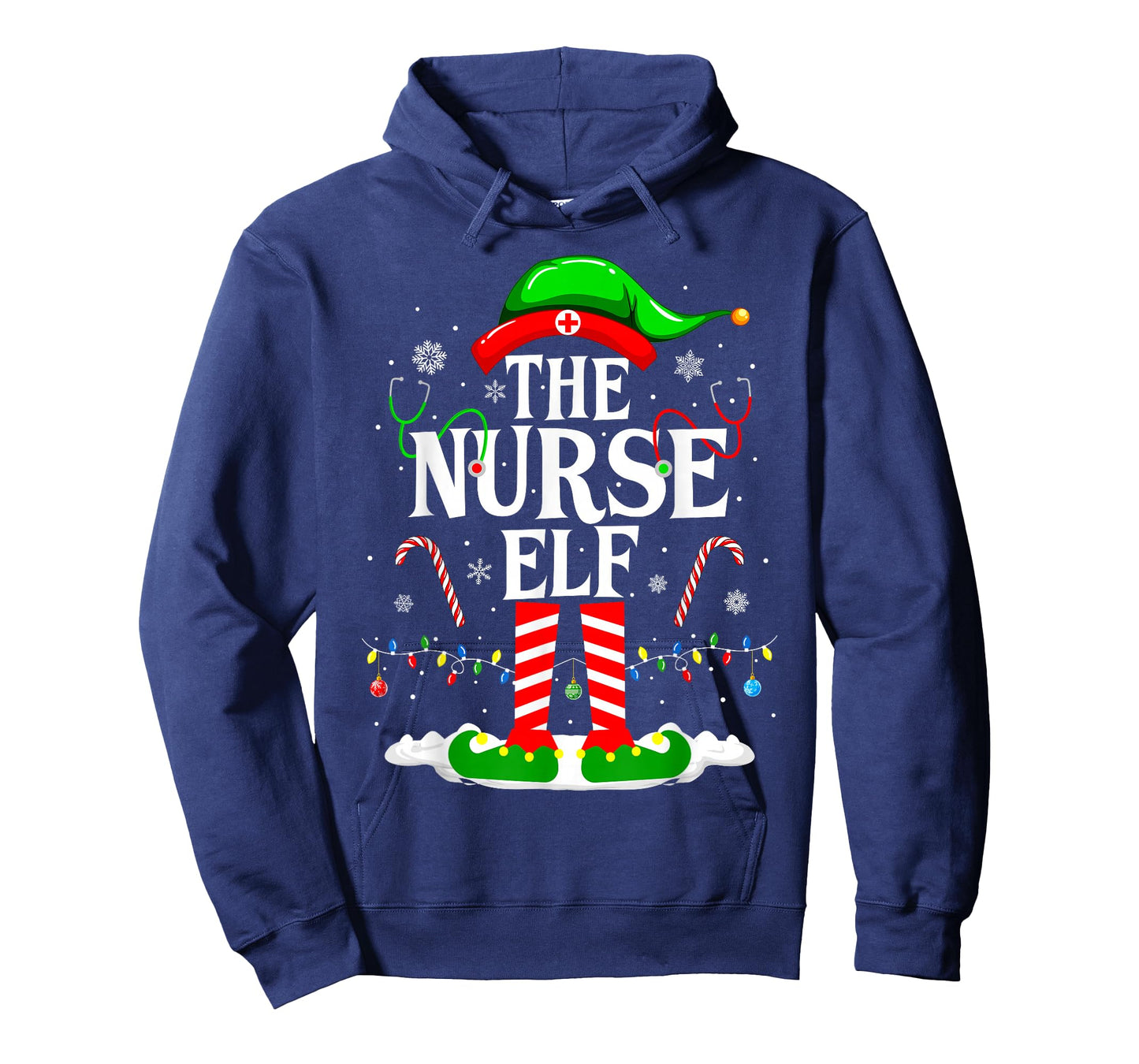 The Nurse Elf Christmas Cute Elf Nursing Christmas Nurse T-Shirt
