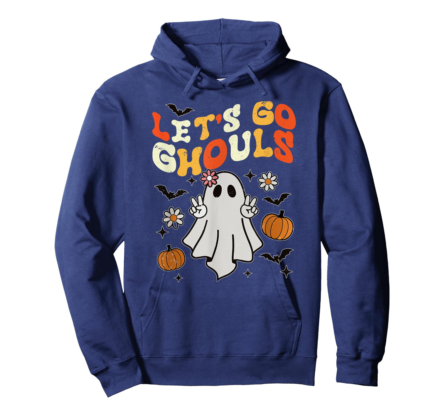 Halloween Lets Go Ghouls Ghost Retro Shirts Women Girl Kids T-Shirt