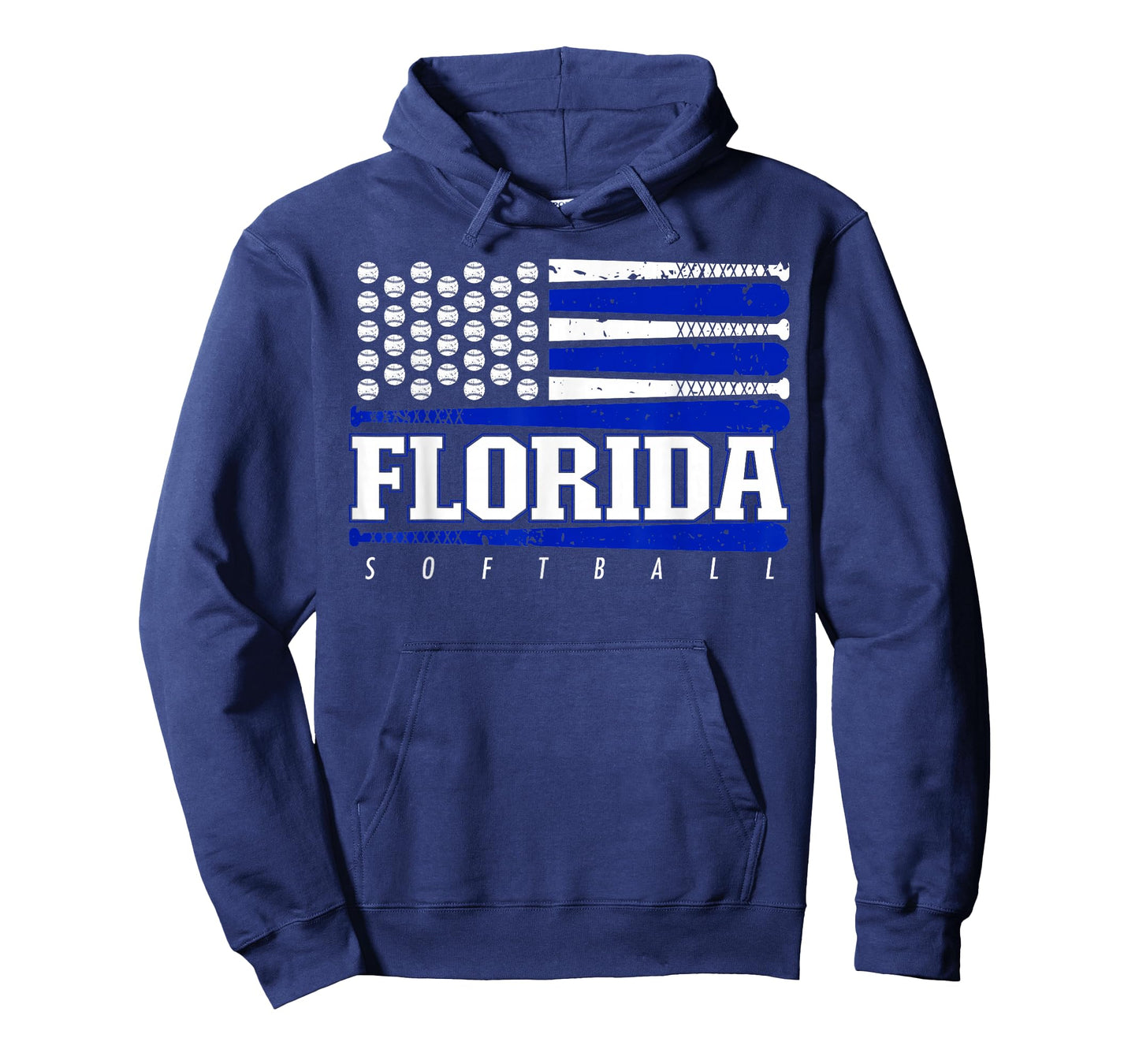 Florida Softball Vintage Mens Kids Team Retro Softball Fan T-Shirt