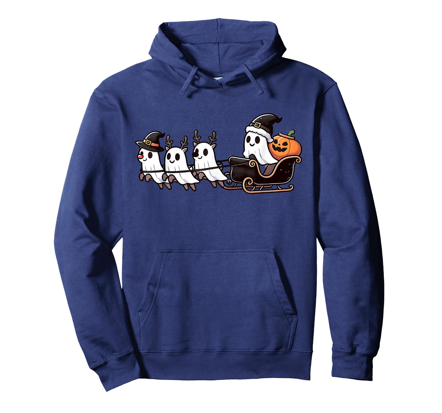 Halloween Christmas Santa's Reindeer Ghost Happy Ghost T-Shirt