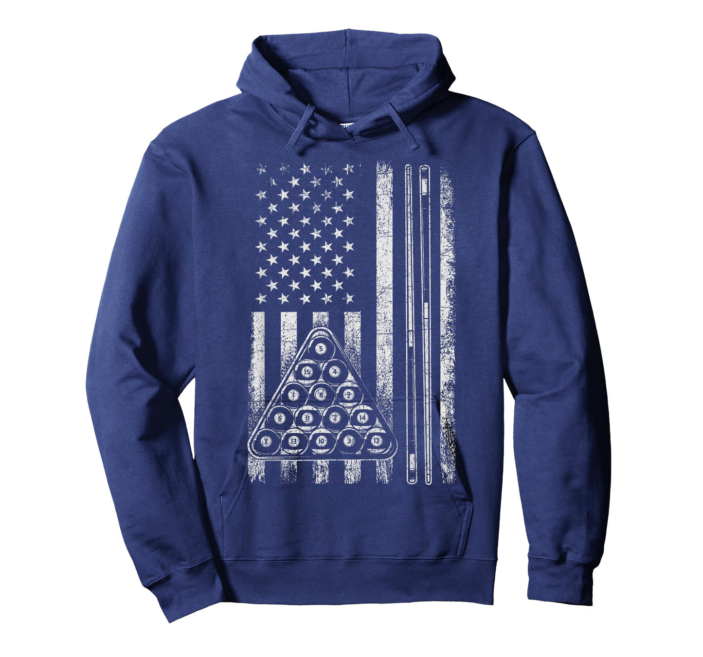Billiard Game - USA American Flag Pool Player Sports Lover T-Shirt
