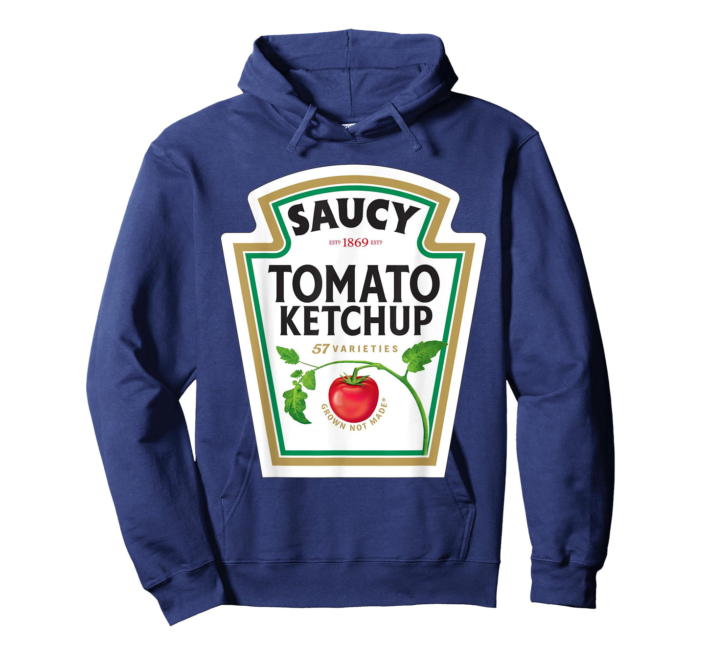 Halloween Matching Costume Saucy Tomato Ketchup Bottle Label T-Shirt