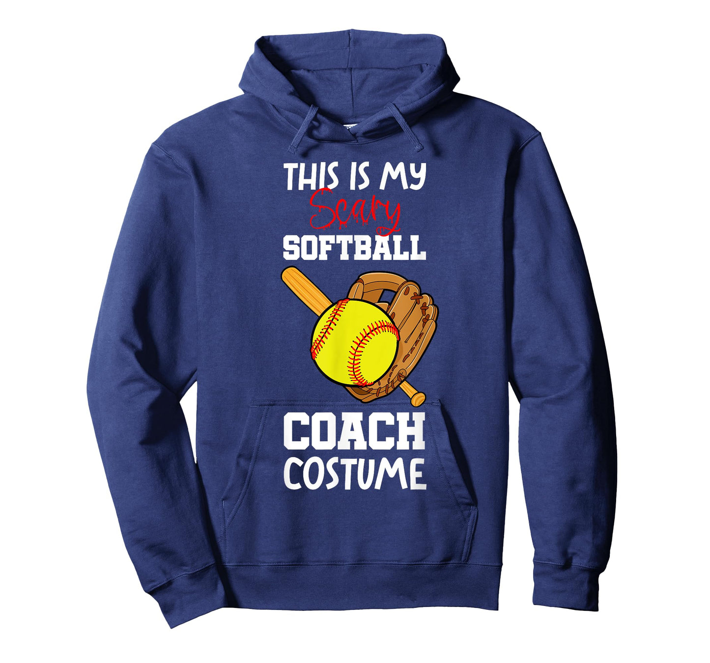 Softball Halloween Scary Coach Costume Player T-Shirt