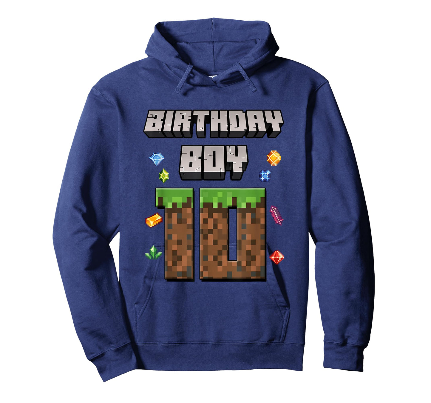 10th Birthday 10 Years Old Video Gamer Pixel Birthday Boys T-Shirt