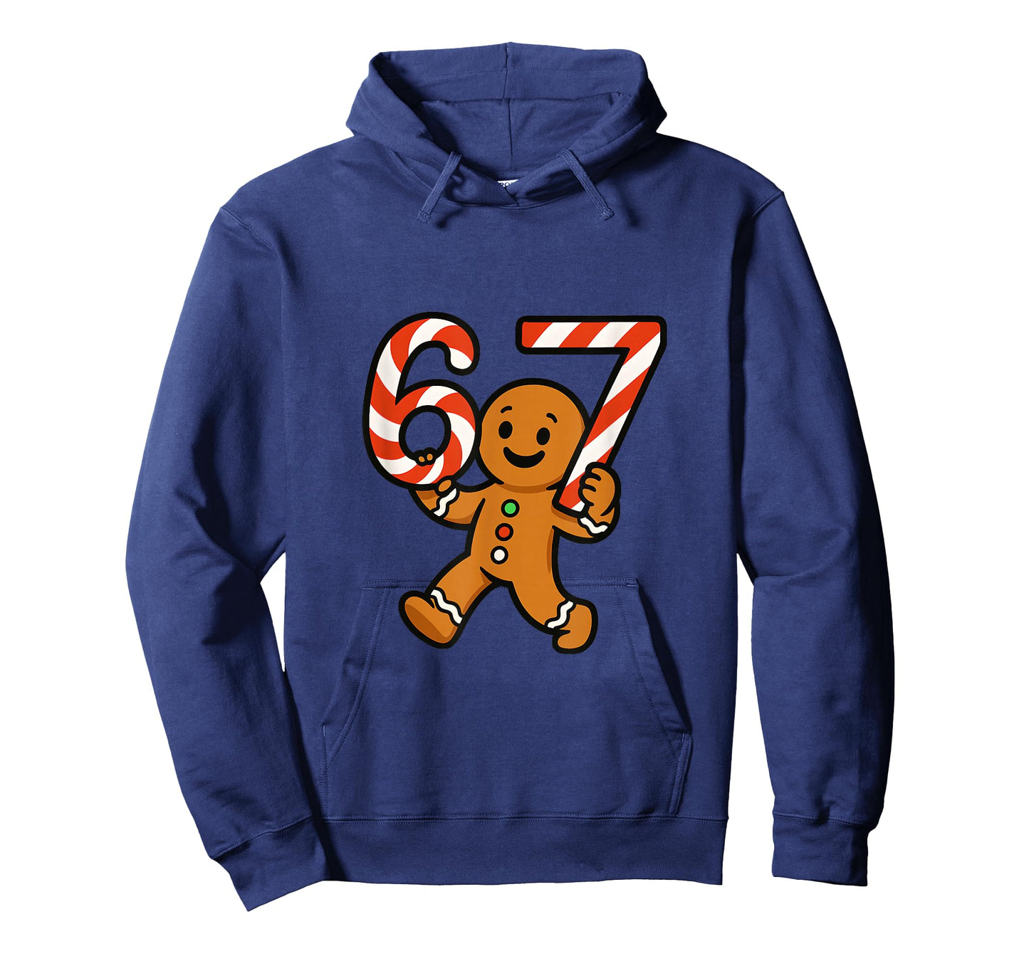67 Christmas Gingerbreadman Candy Cane 6 7 Meme Xmas 67 T-Shirt