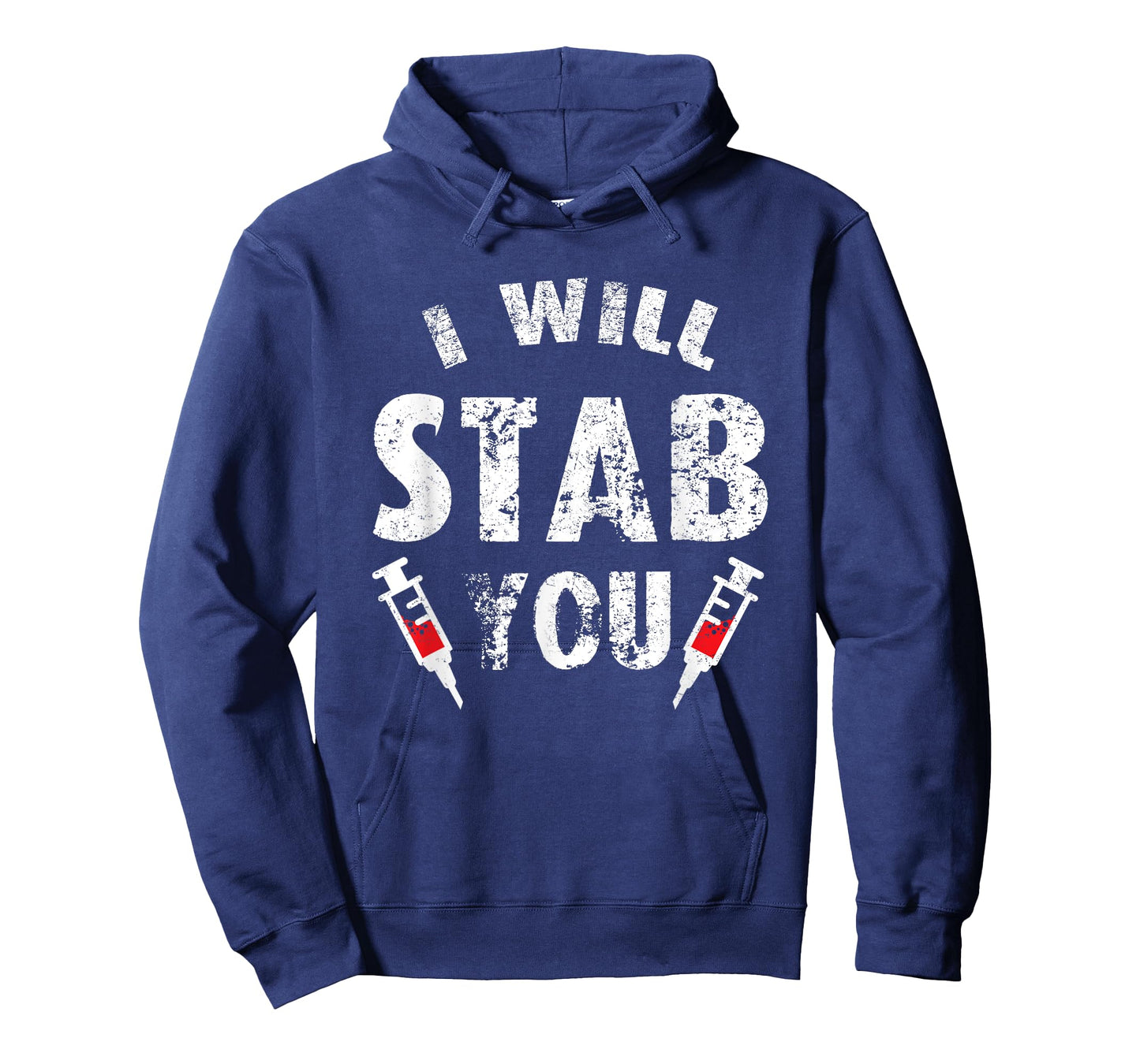 Funny Halloween Nurse Gift I Will Stab You Ghost T-Shirt