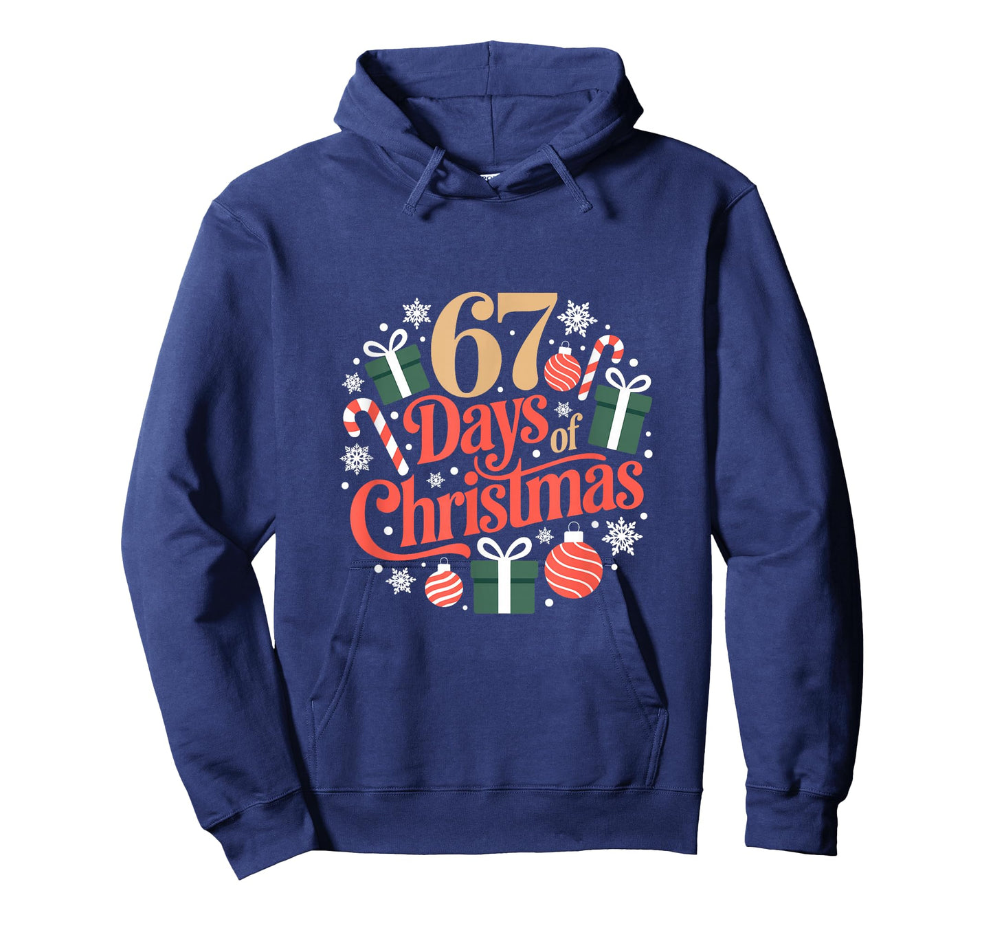 Six Seven Days of Christmas Holiday Countdown Funny 67 T-Shirt