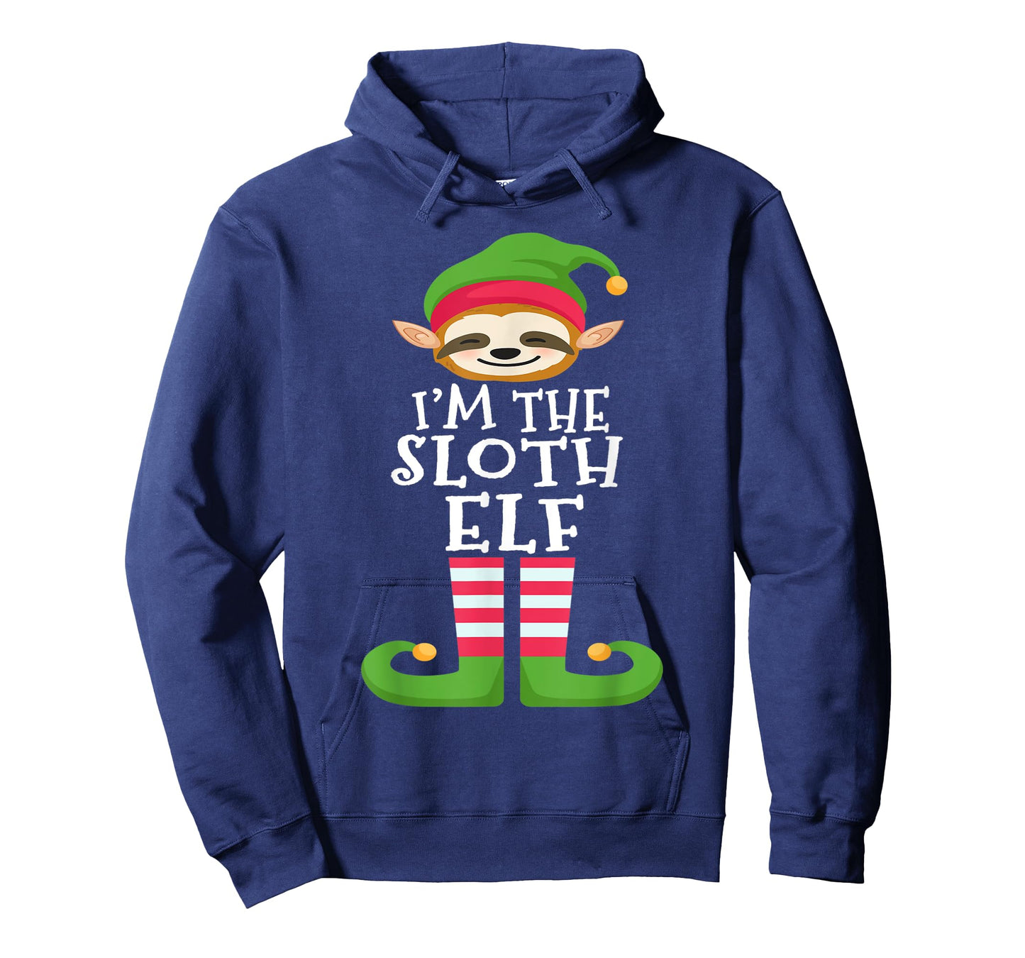 Sloth Elf Animal Lover's Family Matching Christmas Pajama T-Shirt