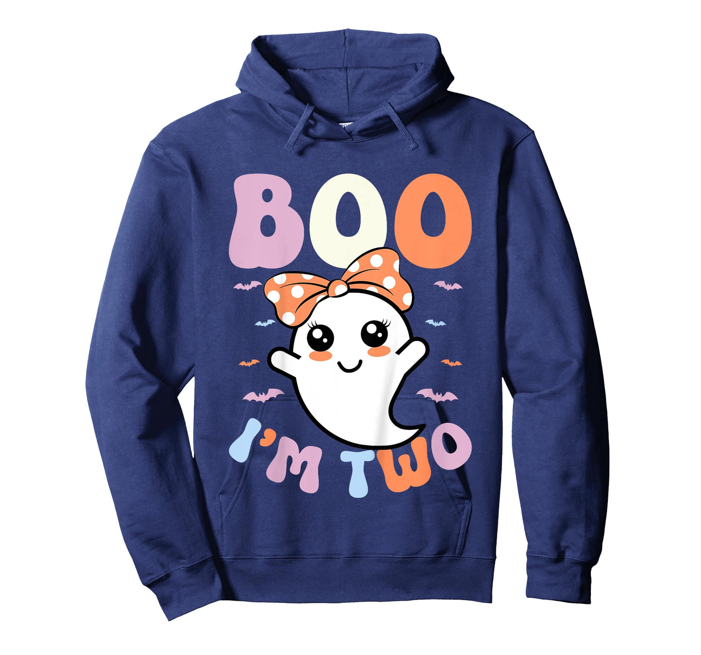 Kids Boo I'm Two Ghost 2nd Birthday Kids 2 Years Old Halloween T-Shirt