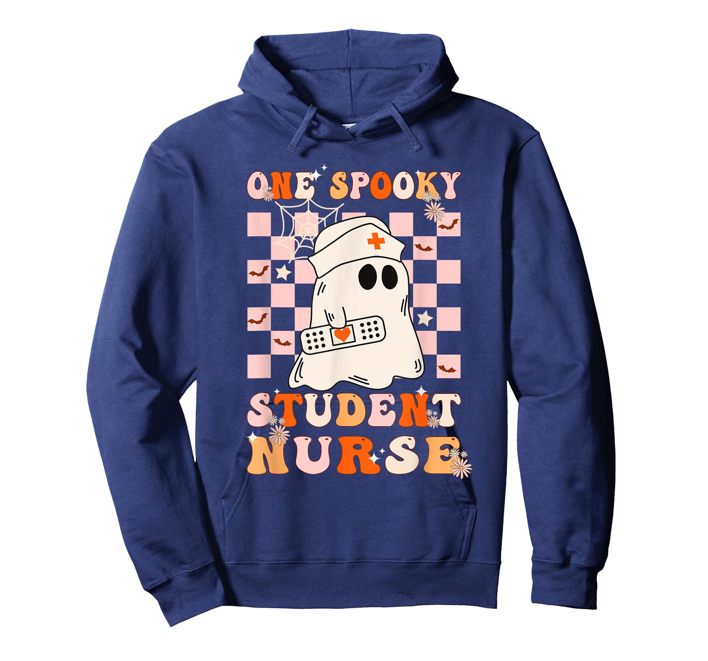 Groovy One Spooky Student Nurse Ghost Halloween Nursing T-Shirt