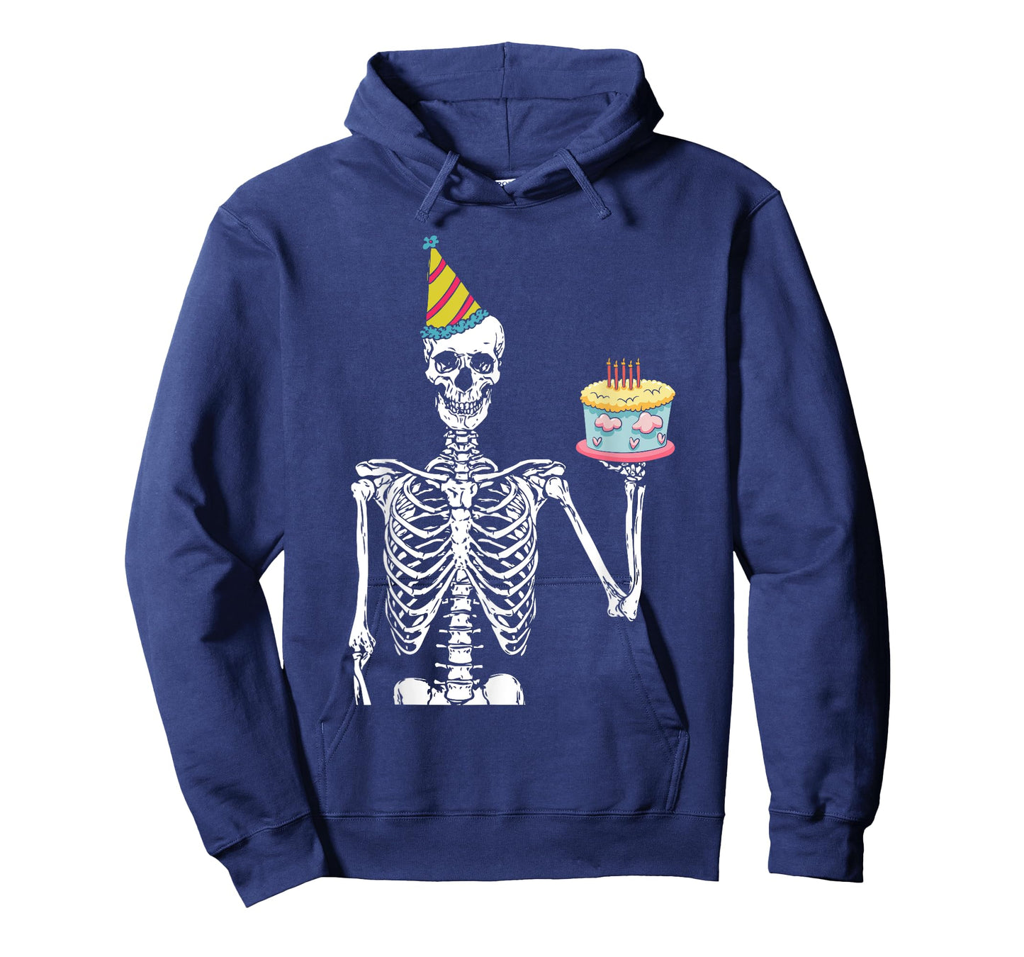 Skeleton Birthday Party Lazy Halloween Costume Funny Skull T-Shirt