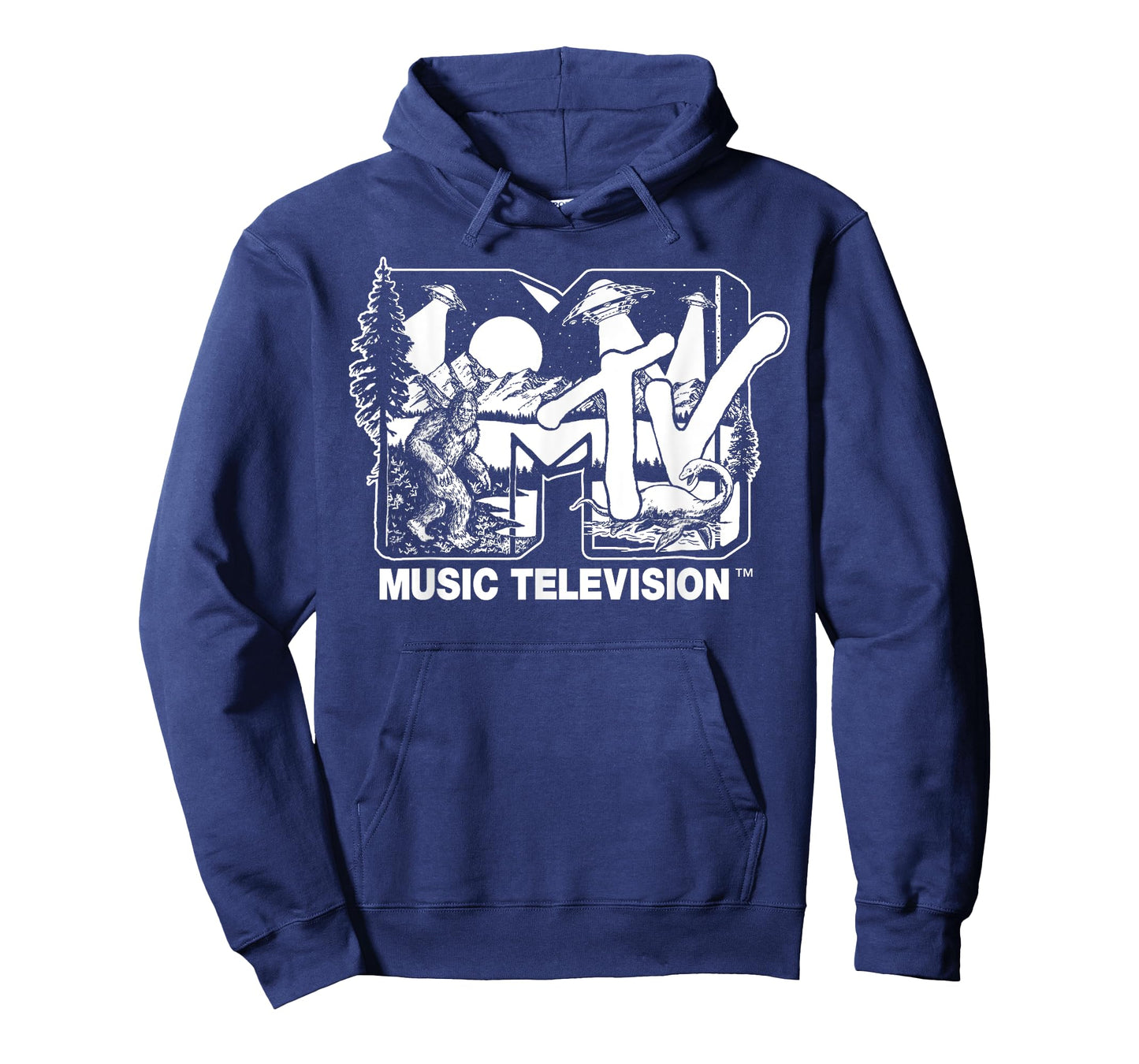 Mademark x MTV - Cryptid-Filled MTV Logo Feat. Bigfoot, UFO, & Nessie Sketch T-Shirt