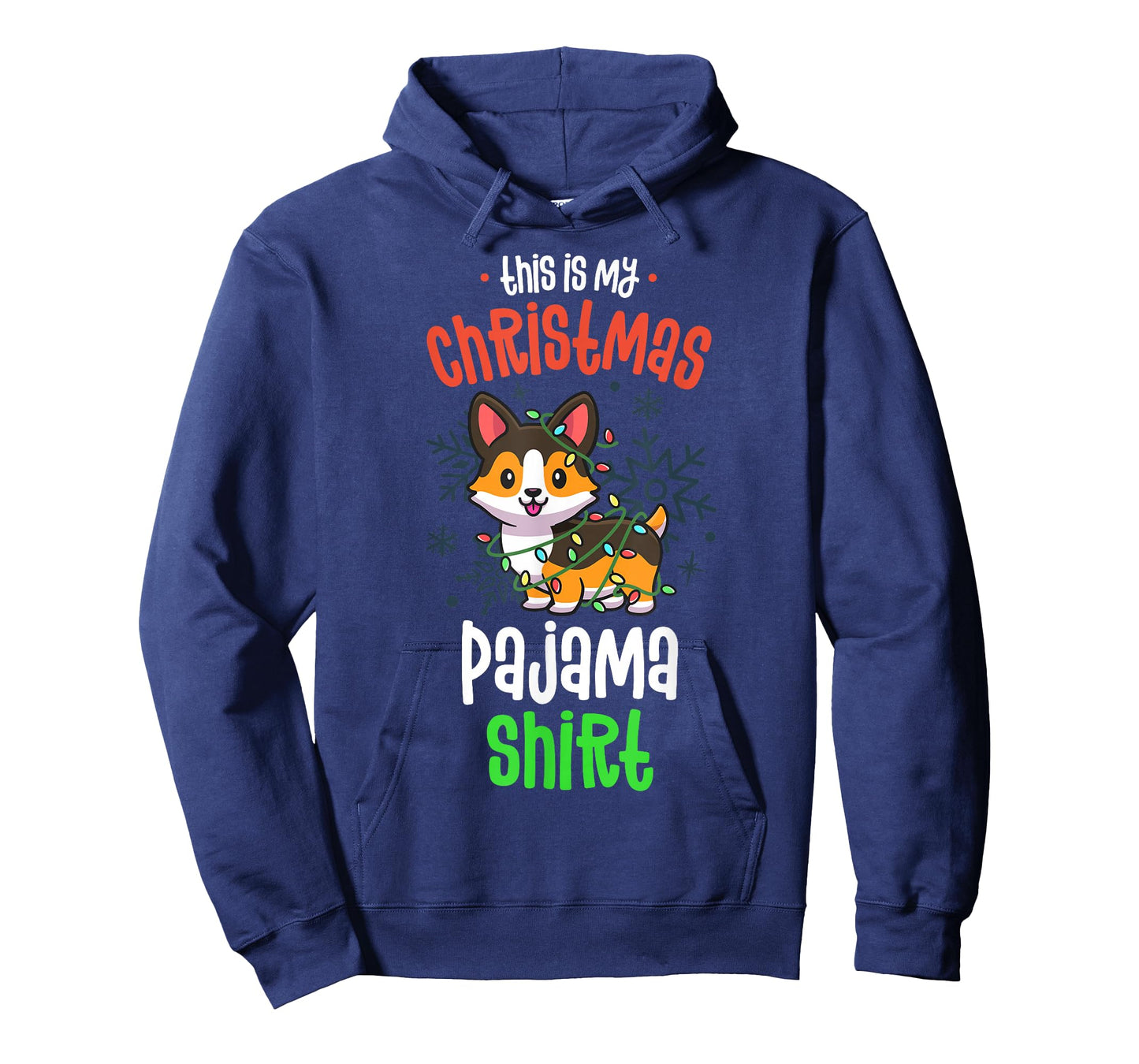 This Is My Christmas Pyjama Shirt Tricolour Corgi Pjs Xmas T-Shirt