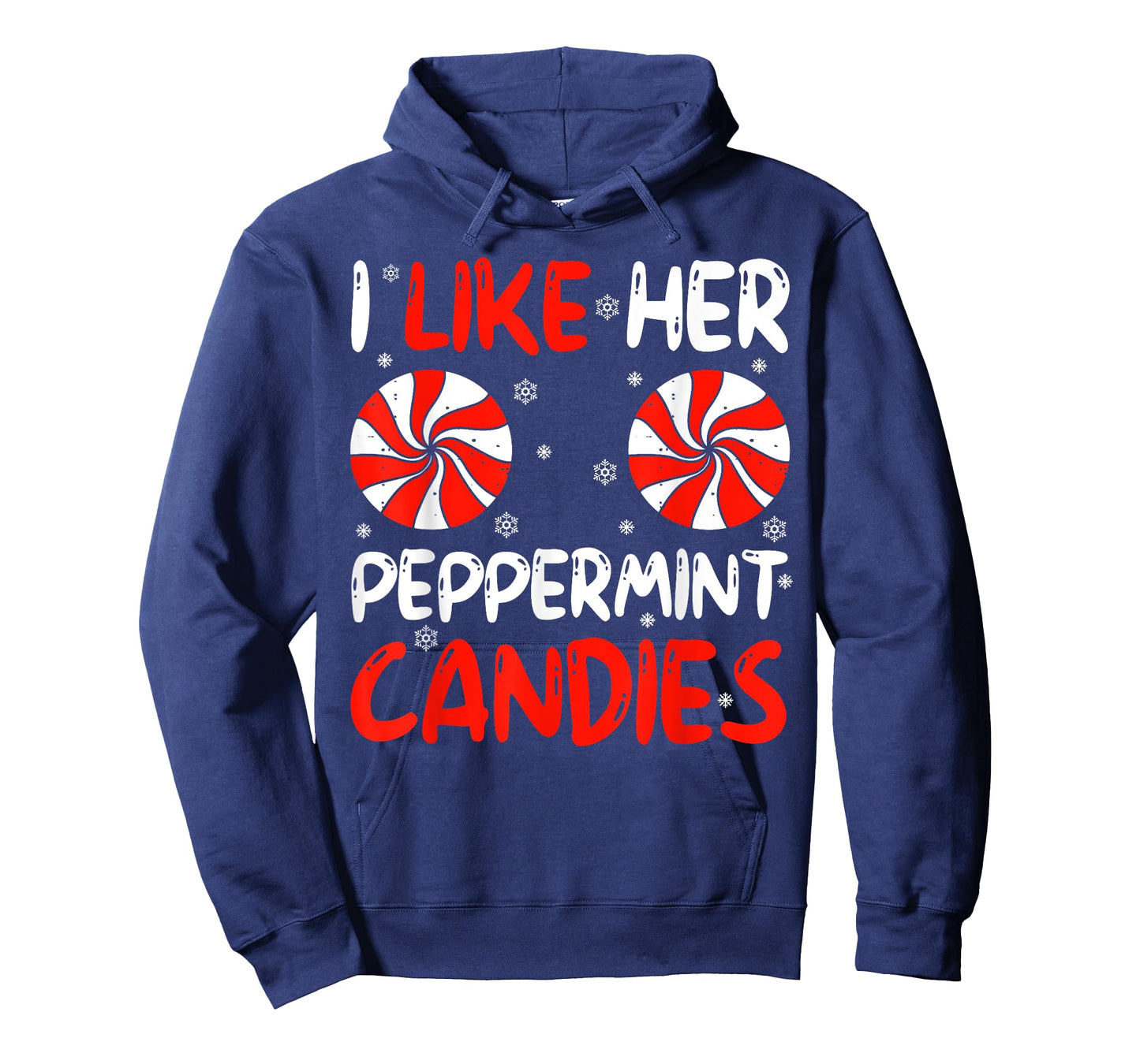I Like Her Peppermint Candies Couples Xmas Christmas Pajama T-Shirt