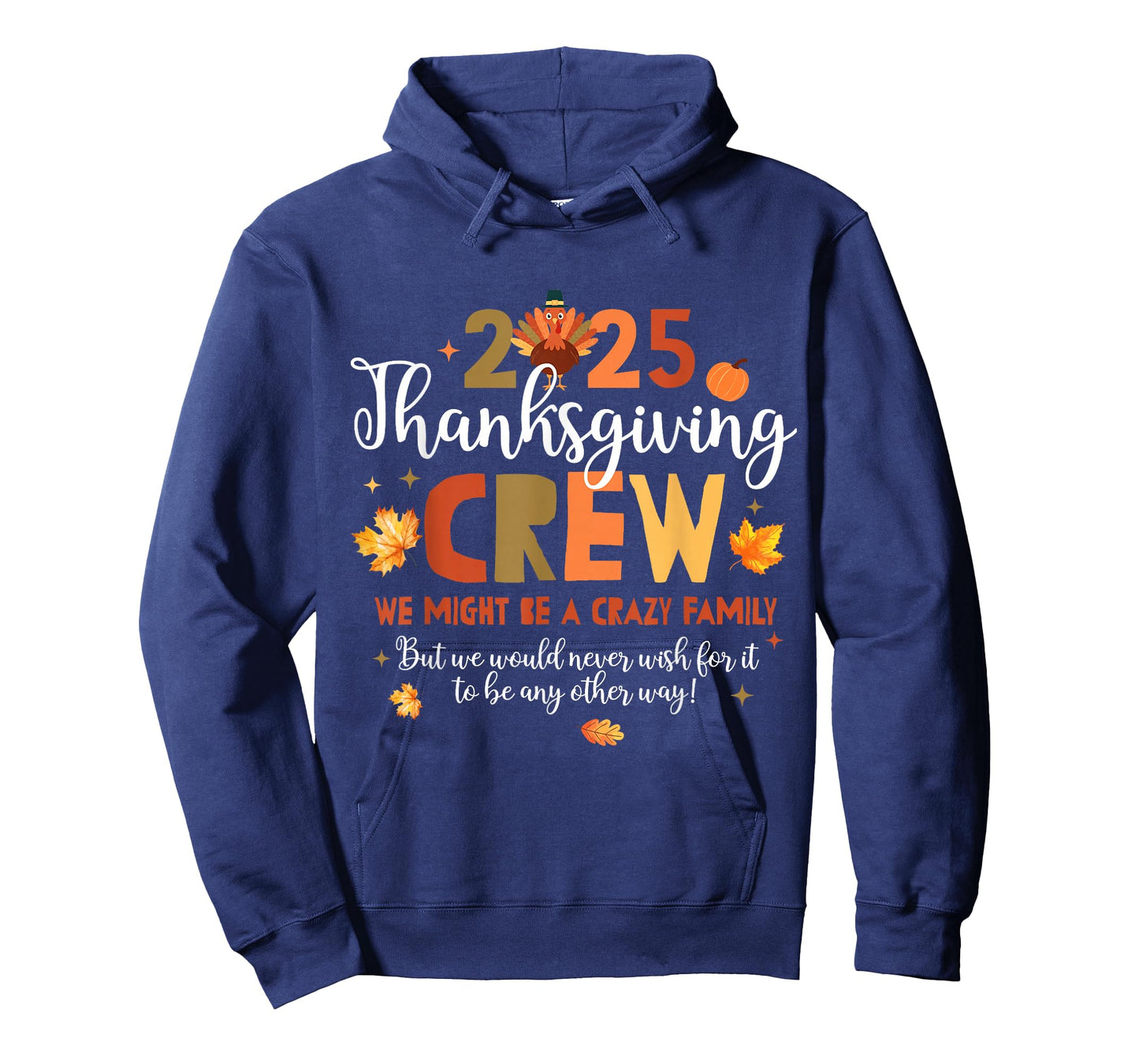 Thanksgiving Crew 2025 Fall Turkey Family Matching Autumn T-Shirt