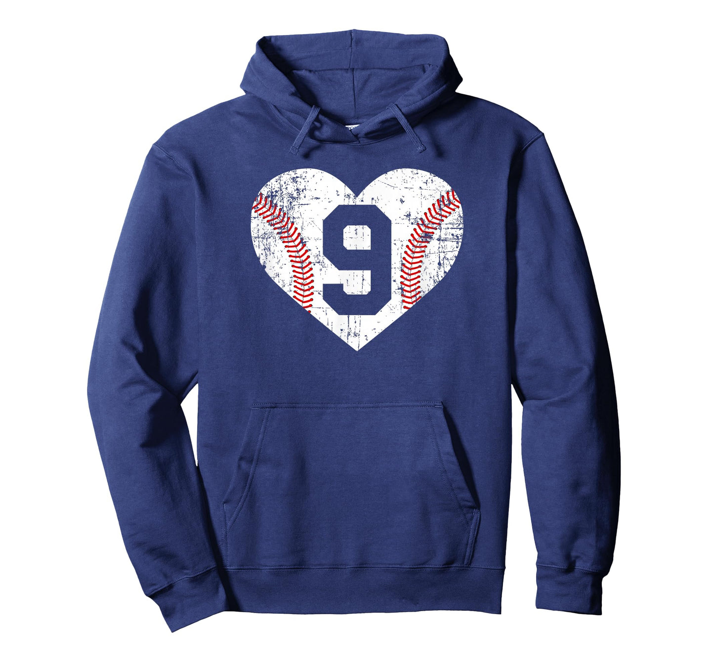 Vintage Baseball 9 Jersey Number T-Shirt