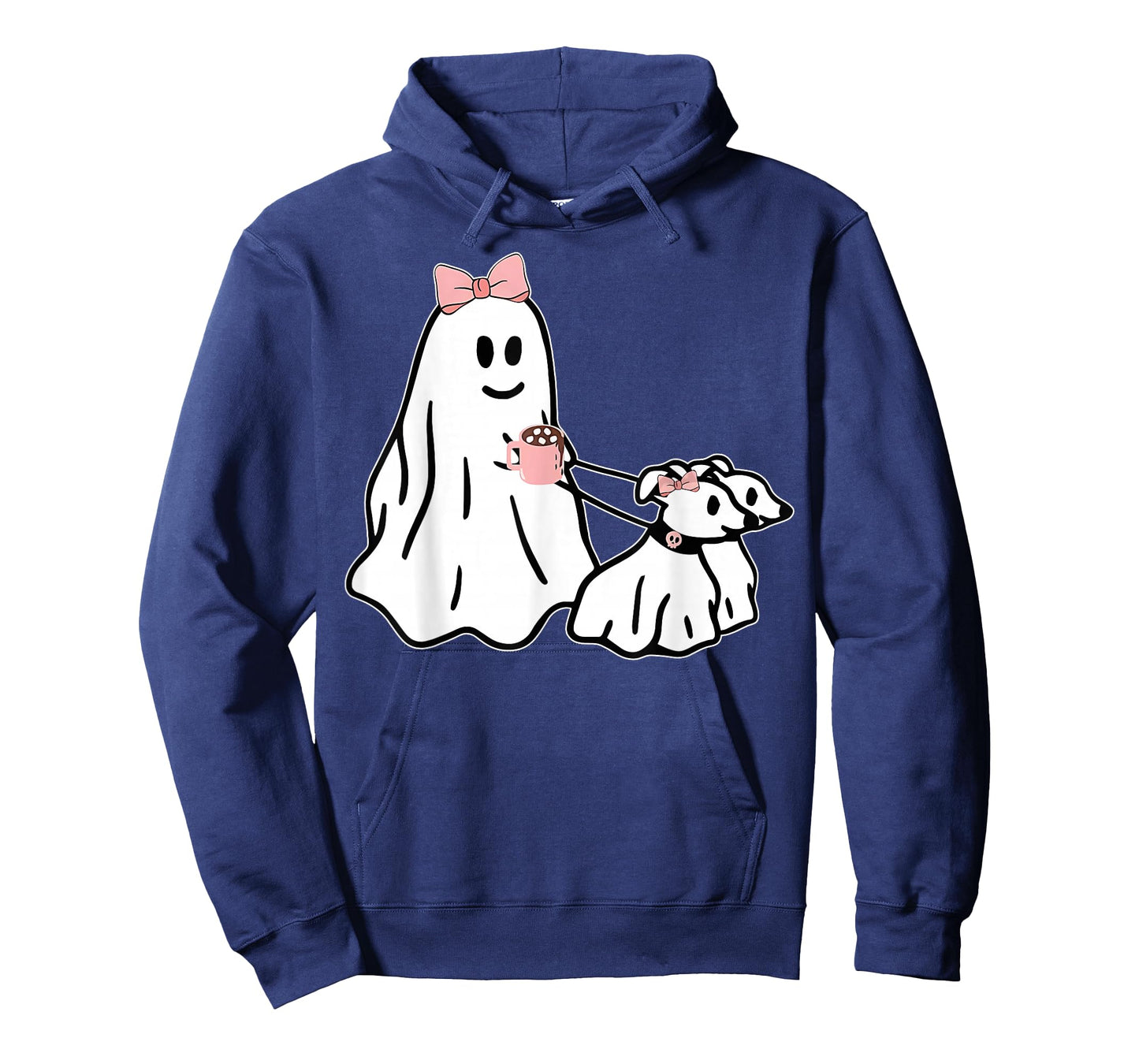 Funny Ghost Walking Dog Spooky Season Halloween Coquette T-Shirt